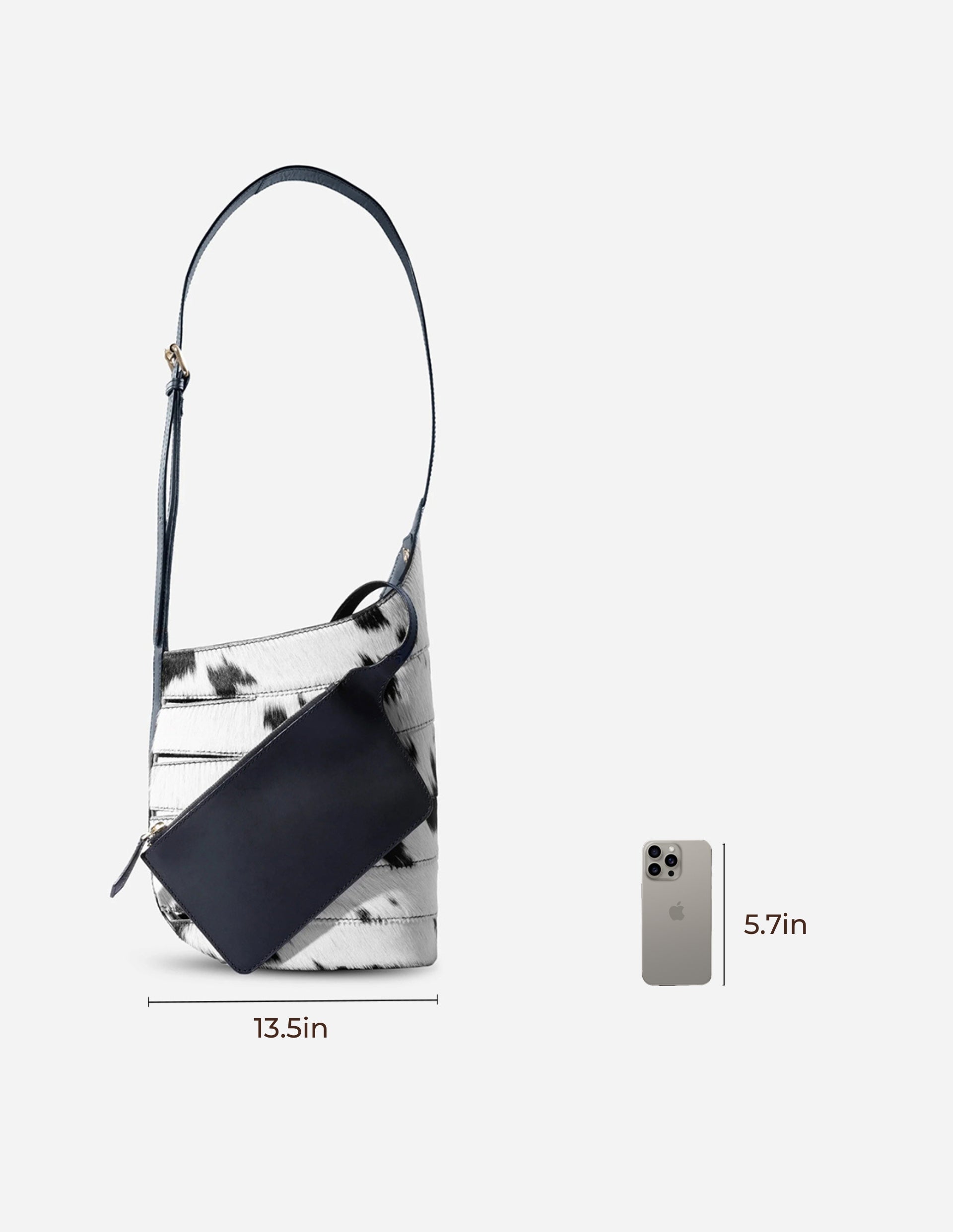 Hyna Black Bucket bag