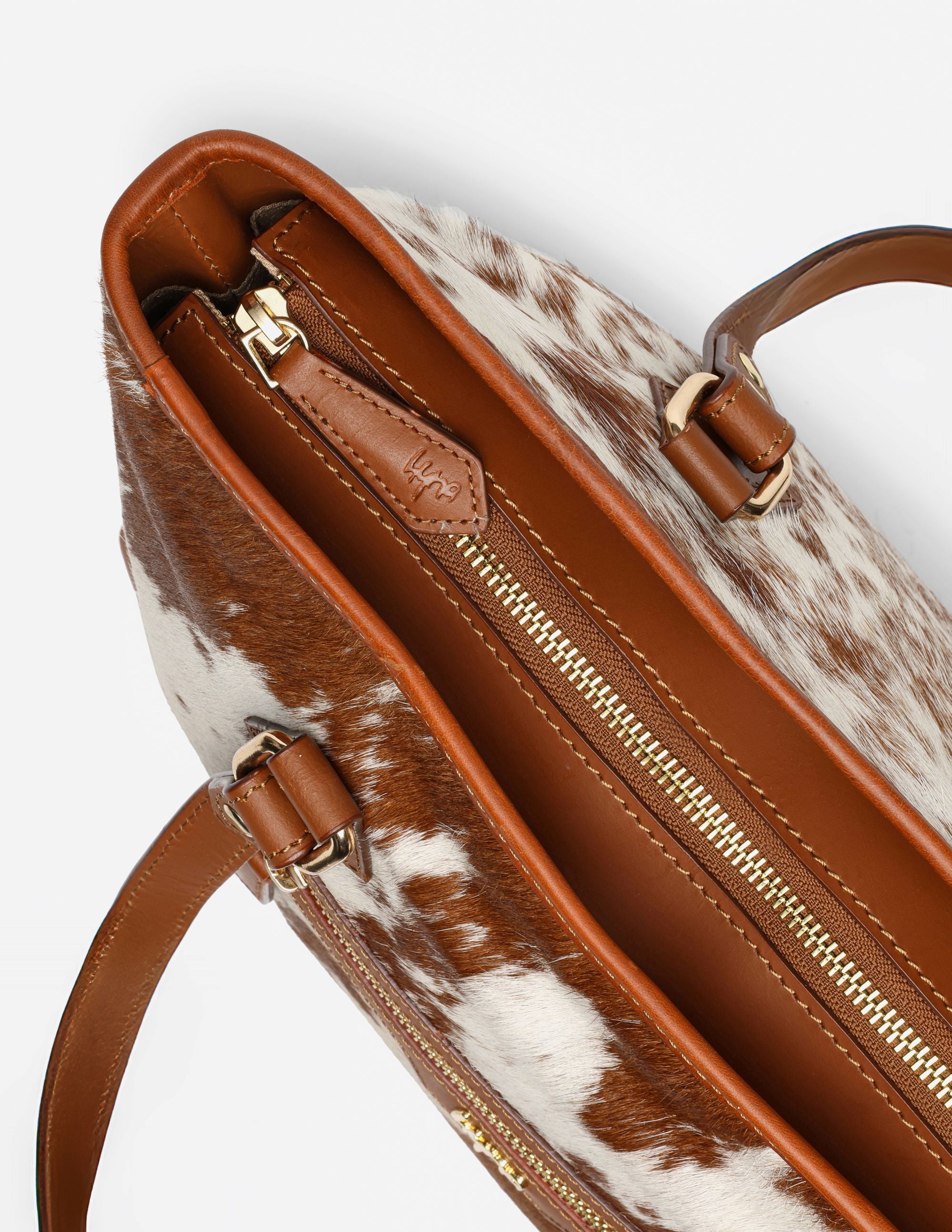 Hyna - tan leather handbag