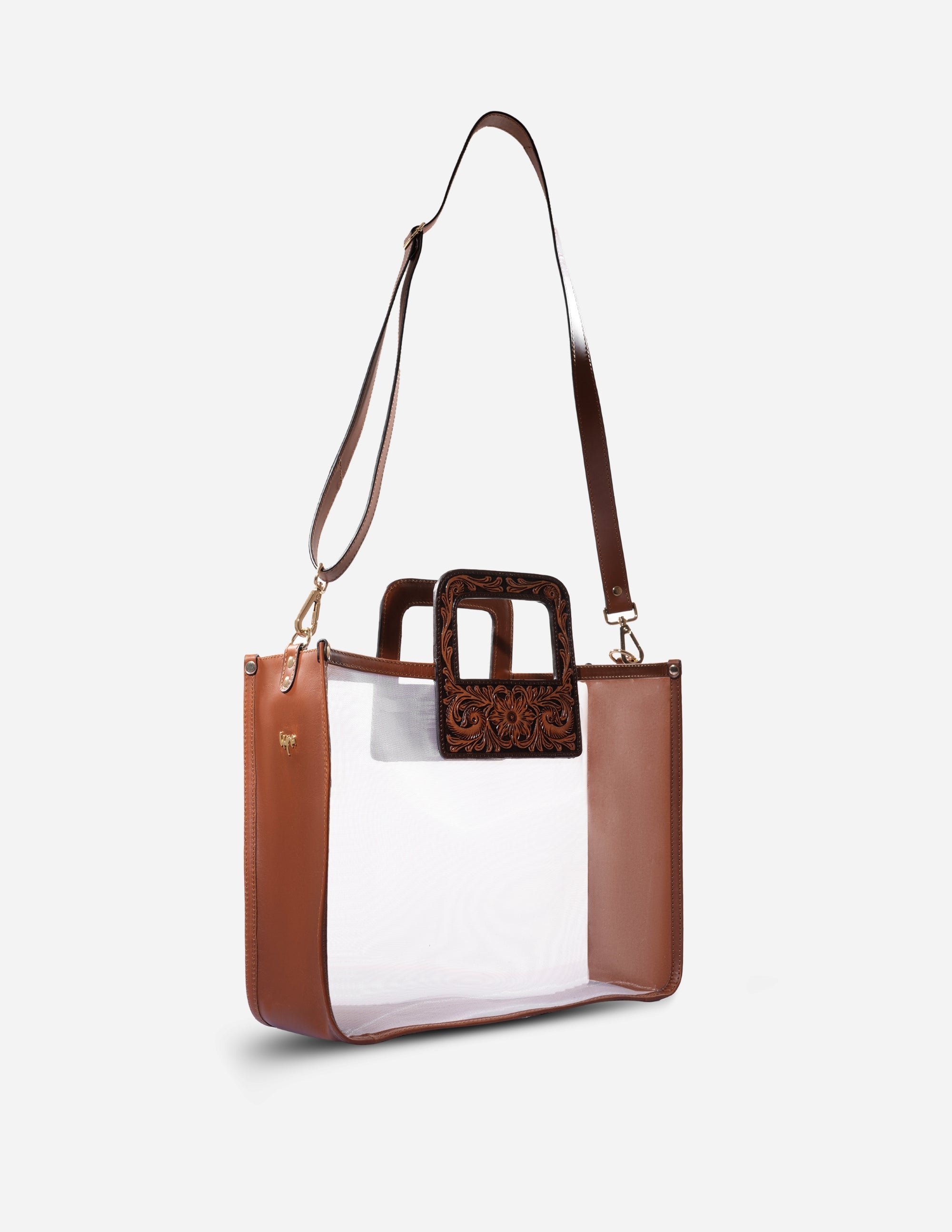 best leather clear bag - Hyna