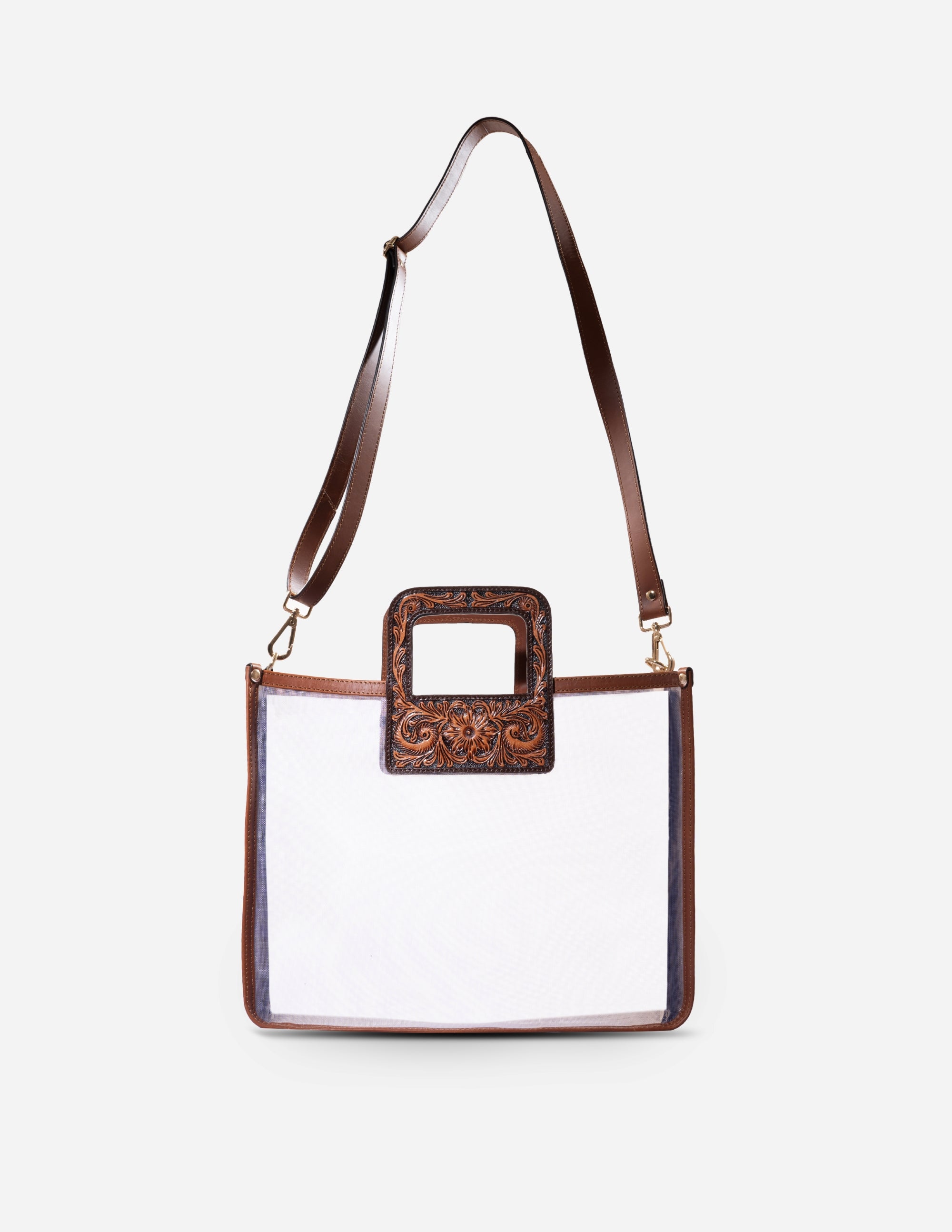 leather clear bag - Hyna
