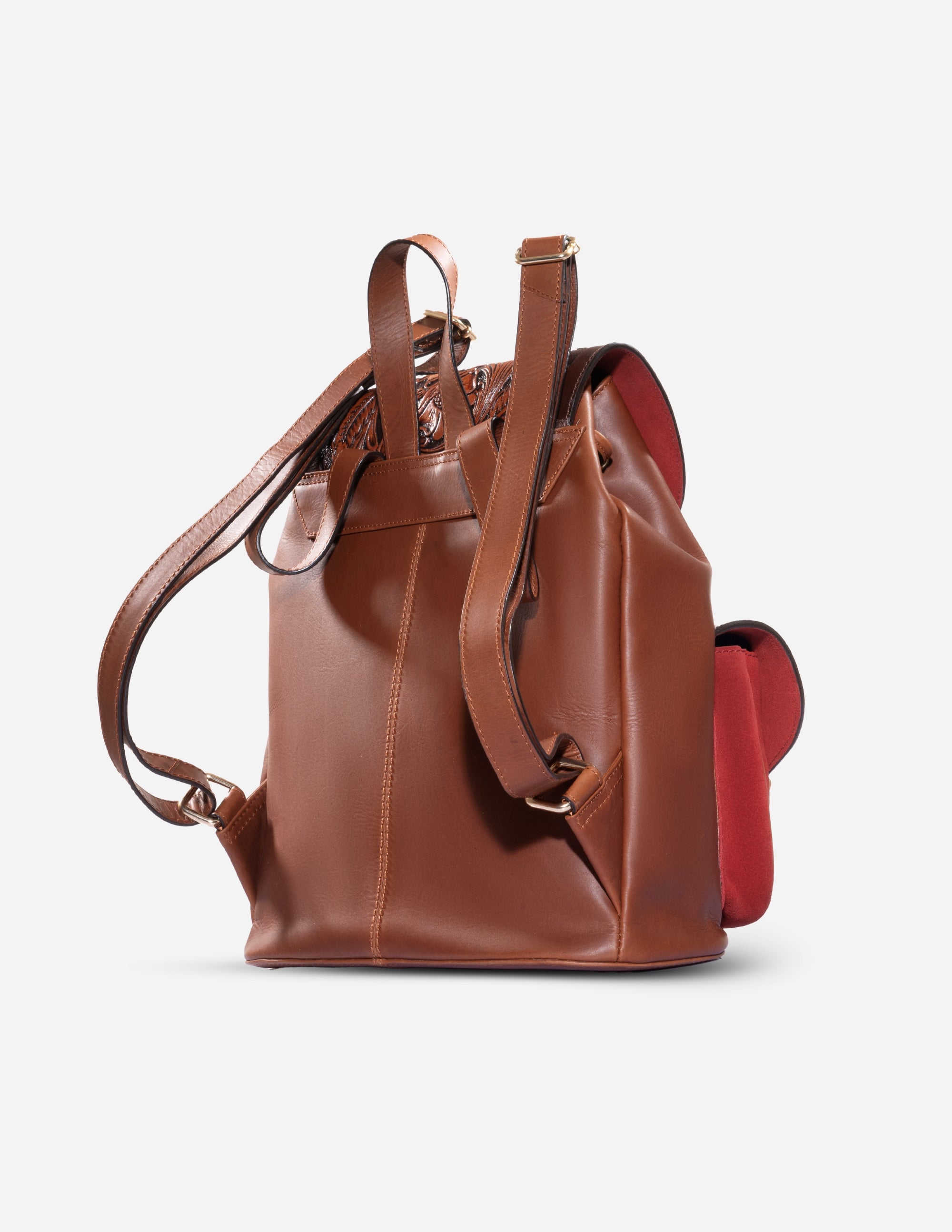 luxury tan leather backpack online - Hyna