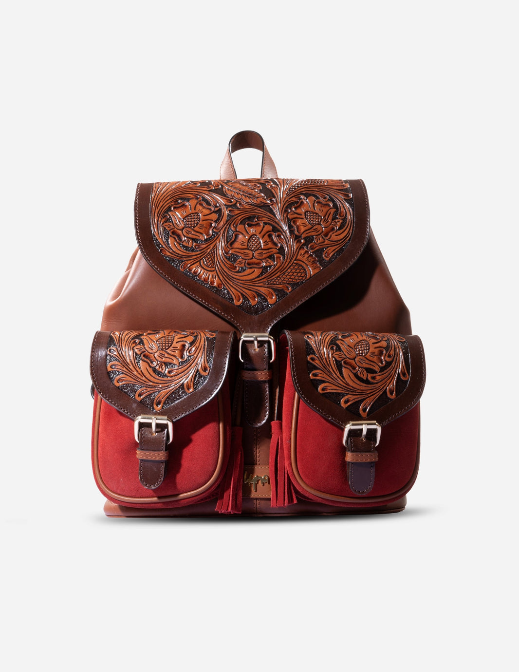 Leather backpack