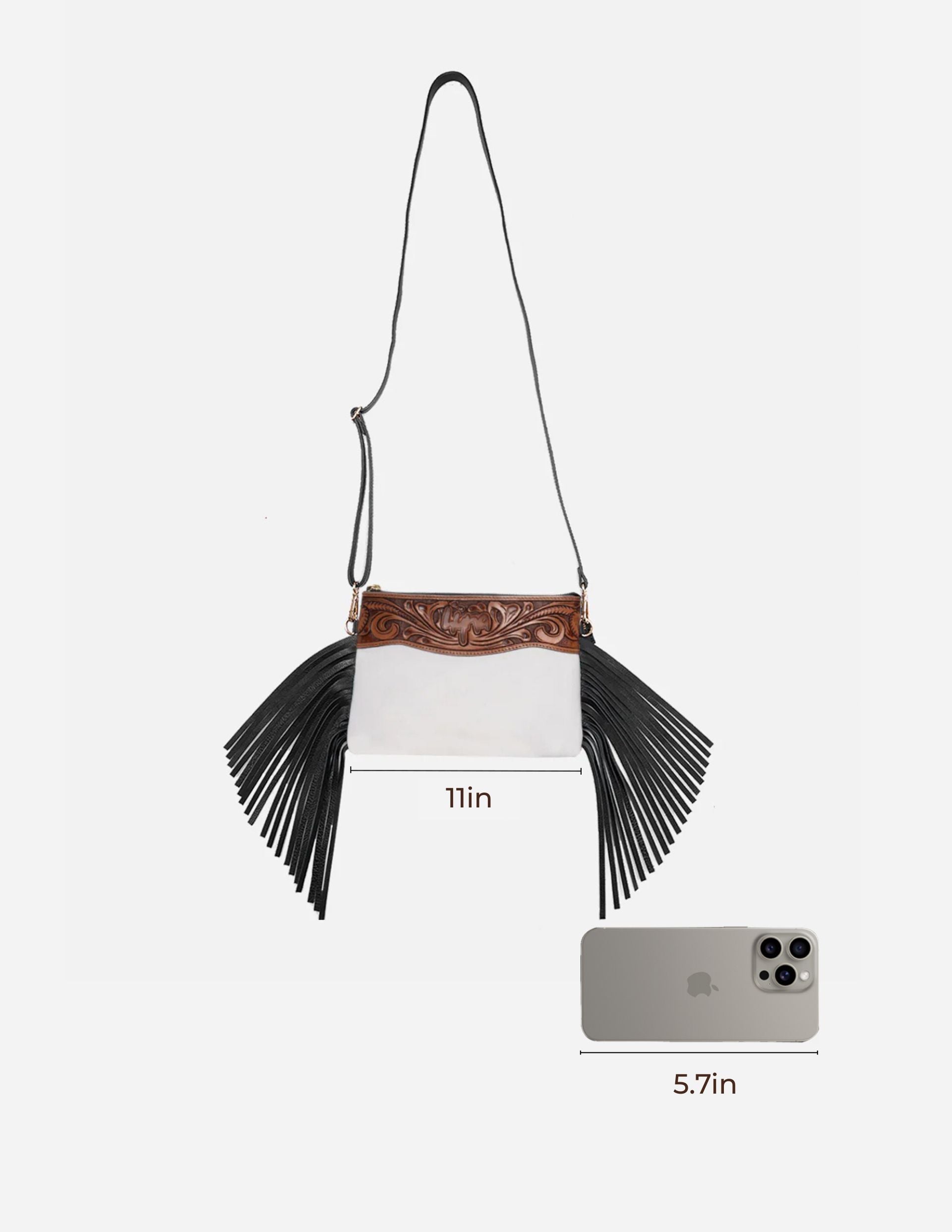Hyna Flecos Rancho Crossbody Purse