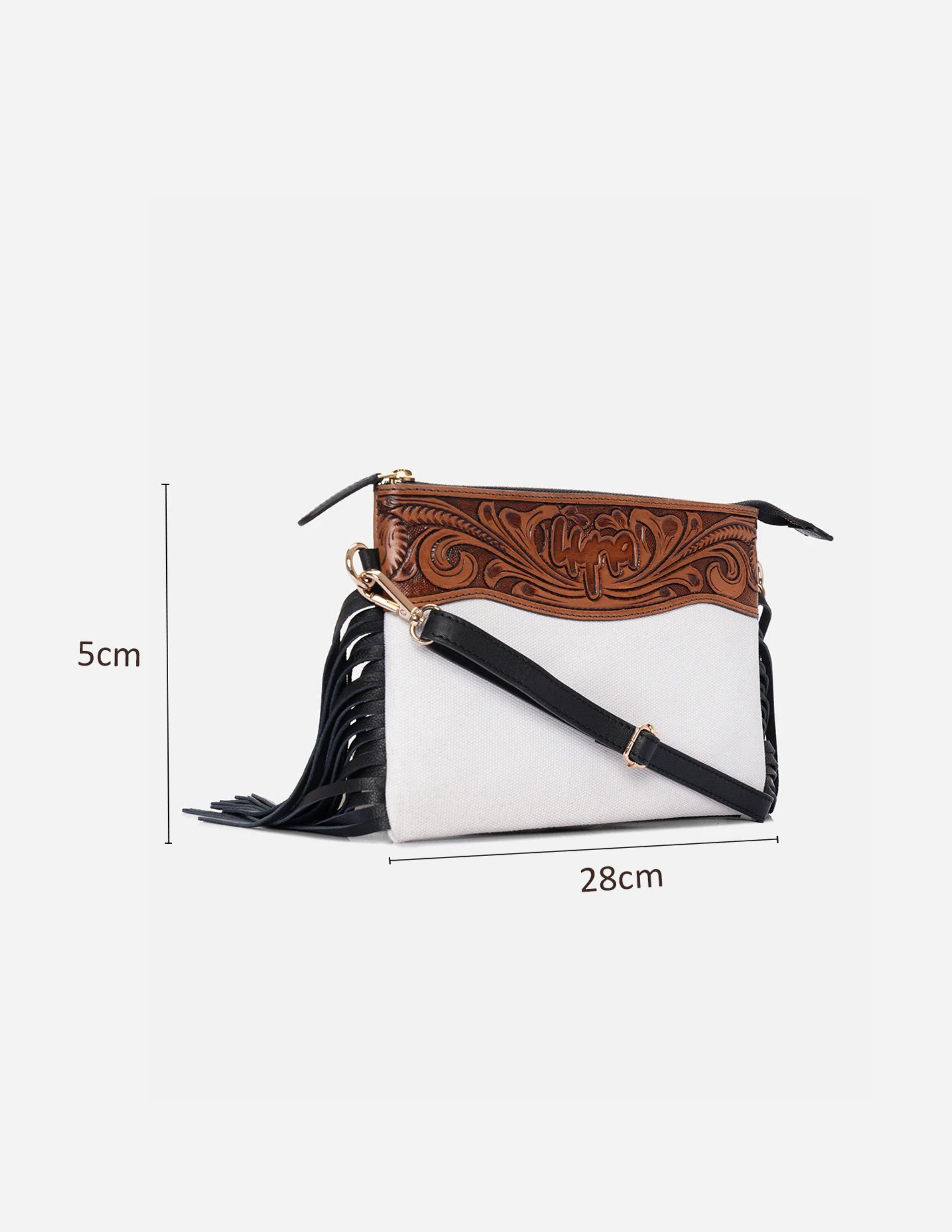 Premium Hyna Flecos Rancho Crossbody Purse