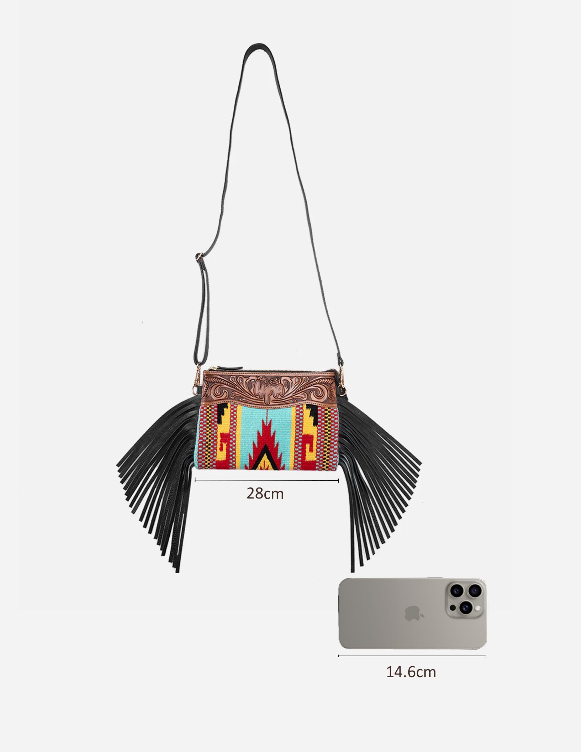 Luxury Hyna Flecos Establo Crossbody Bag