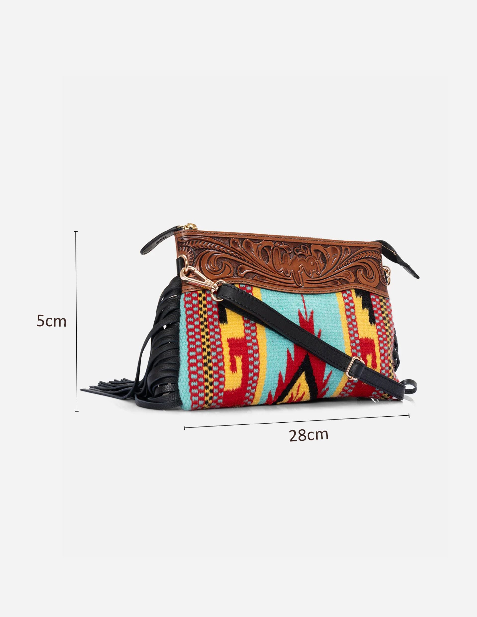 Premium Hyna Flecos Establo Crossbody Bag