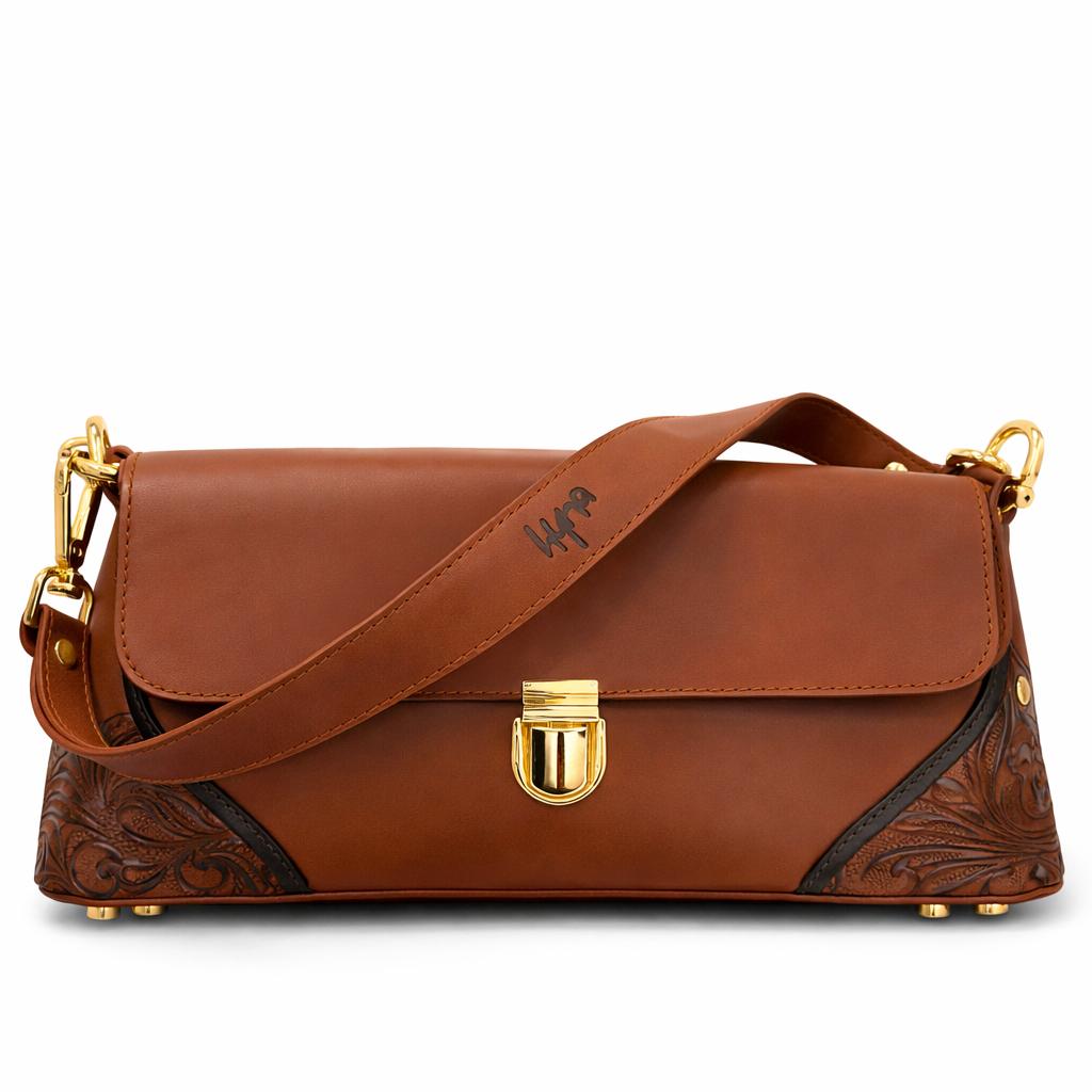 Hyna New Shoulder Bag Hand Tooled