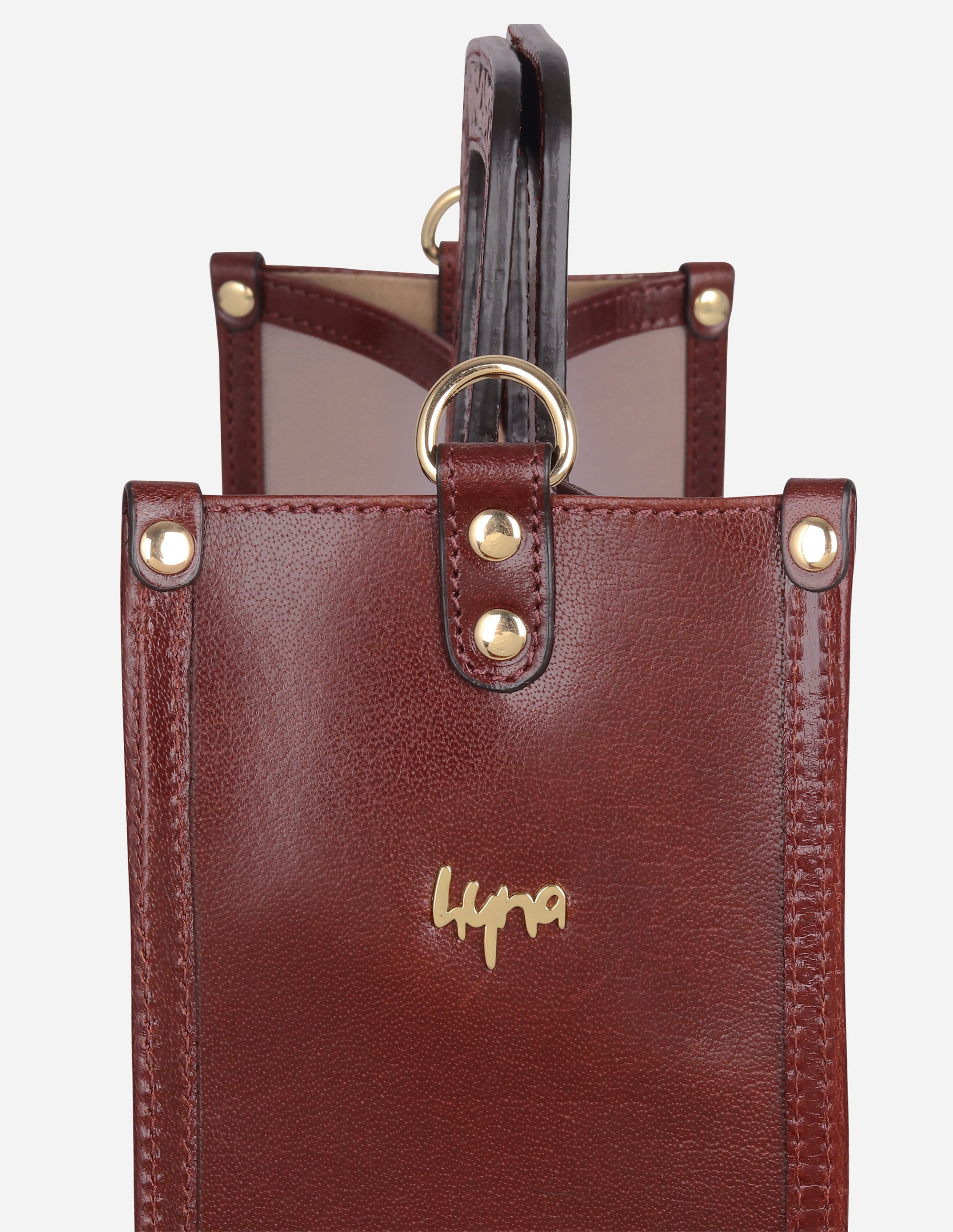 Hyna Opal Sheer Leather Handbag