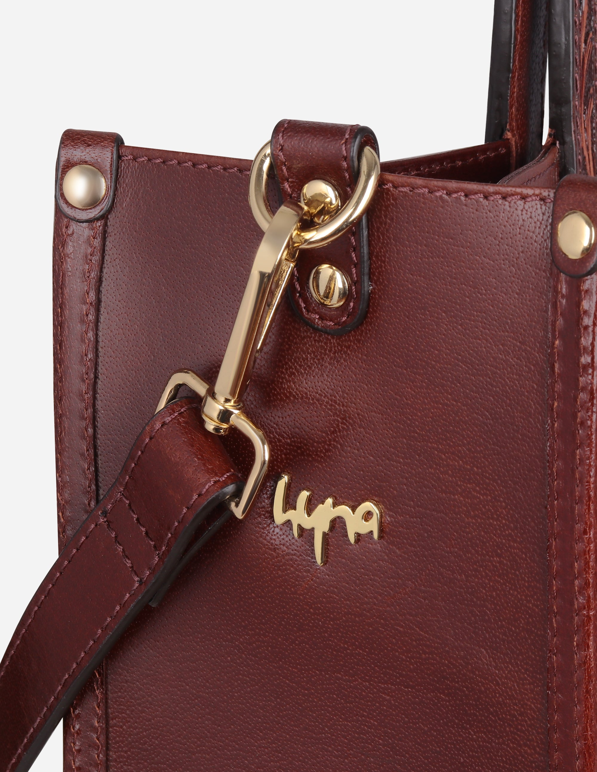 Hyna Opal Sheer Leather Handbag
