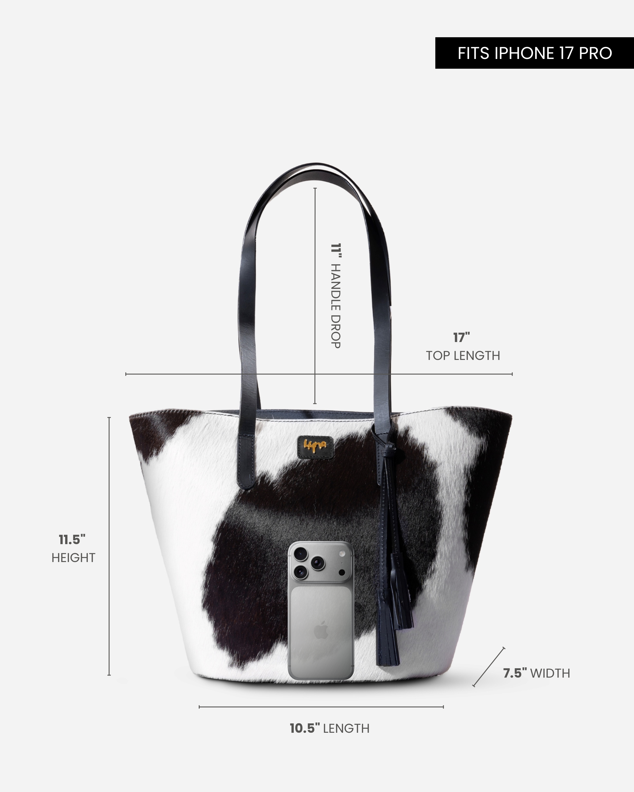 Hyna Aurora Titan Tote Bag (Black & White)