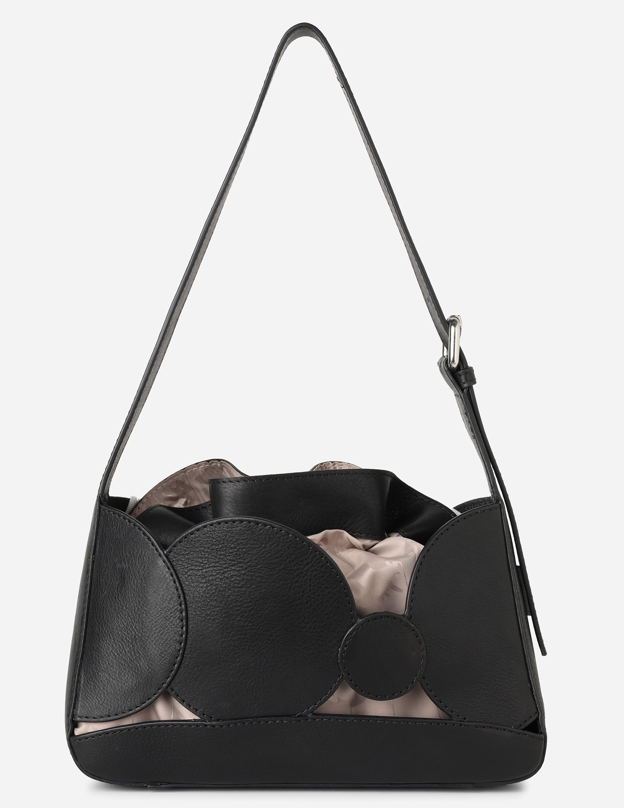 Hyna Bubble Muse Shoulder Bag (Natural B&W)