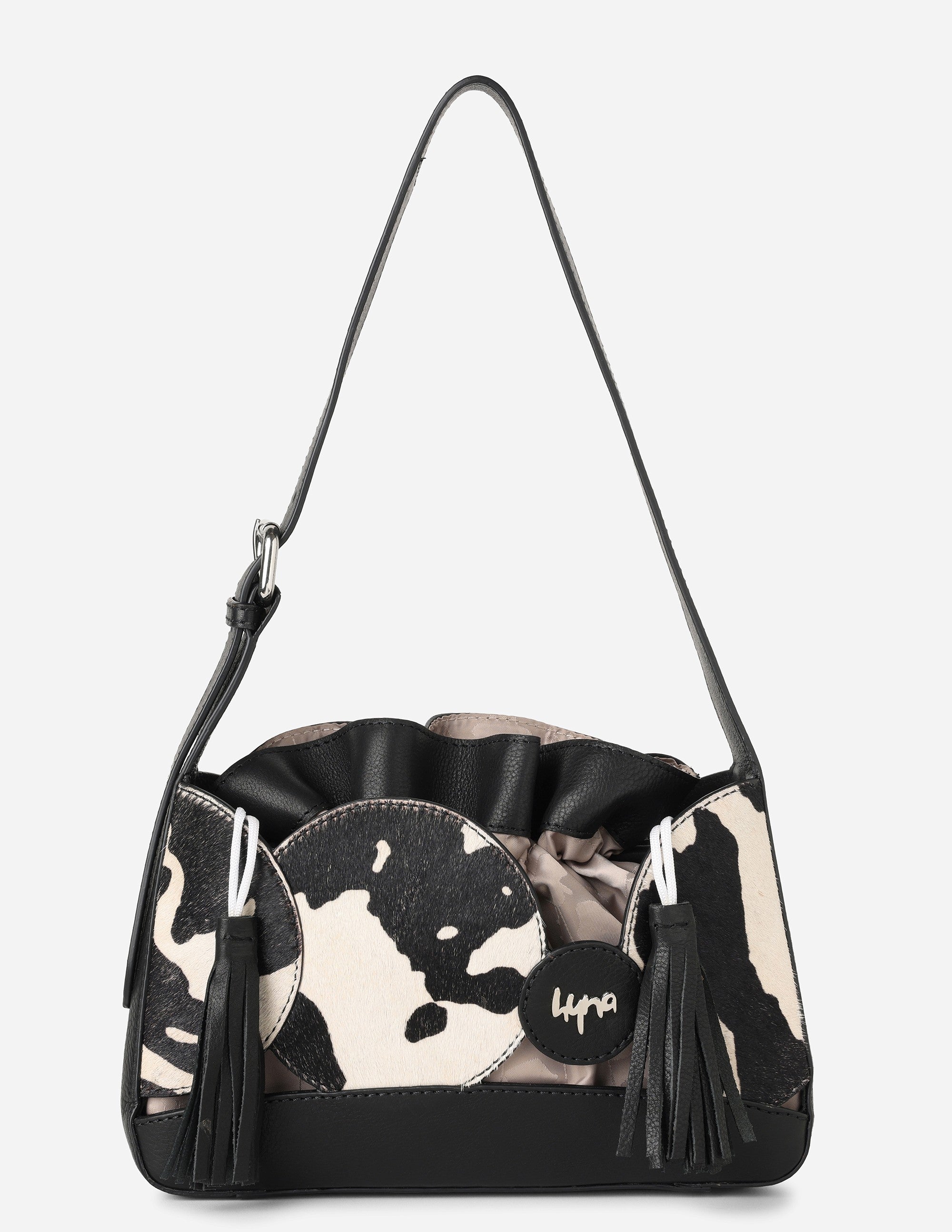 Hyna Bubble Muse Shoulder Bag (B&W)