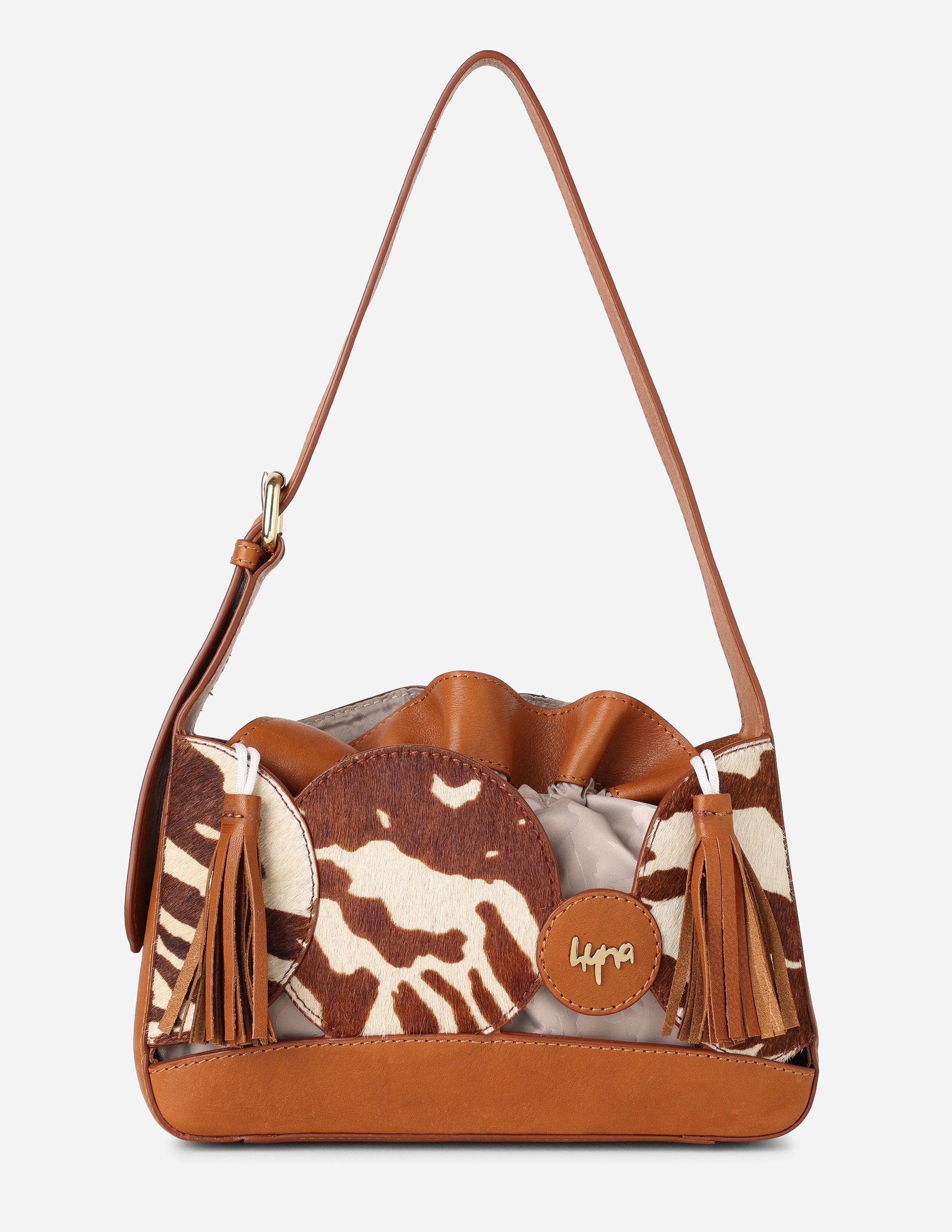 Hyna Bubble Muse Shoulder Bag (Tan)