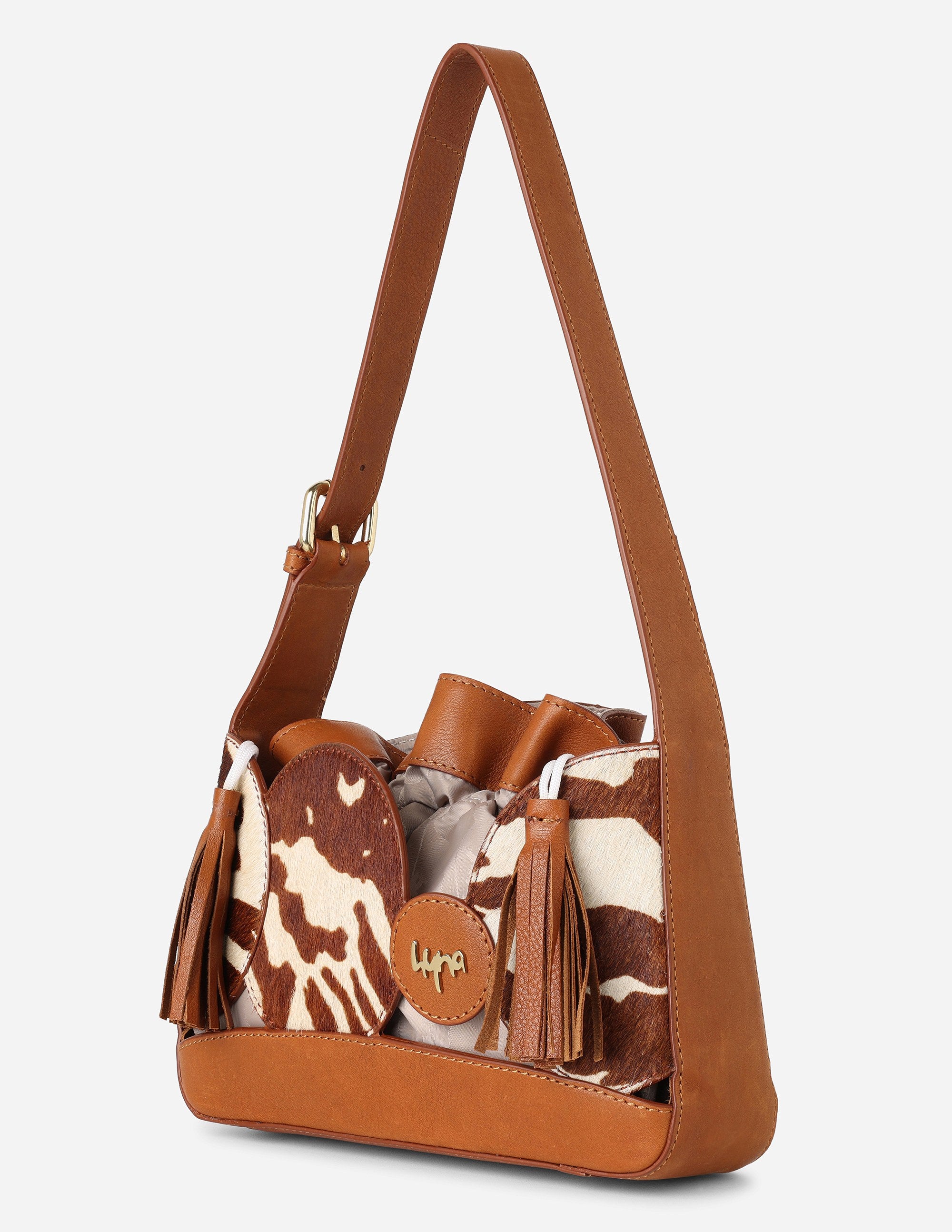 Hyna Bubble Muse Shoulder Bag (Tan)