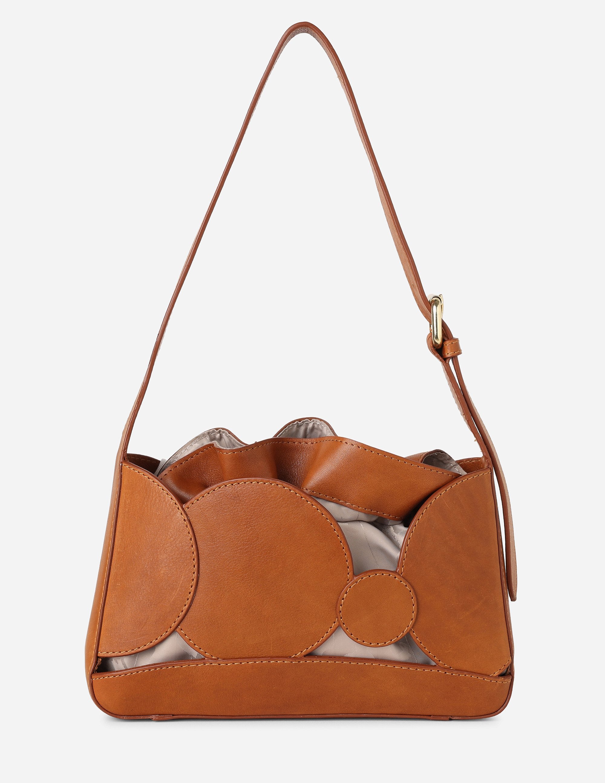 Hyna Bubble Muse Shoulder Bag (Tan)