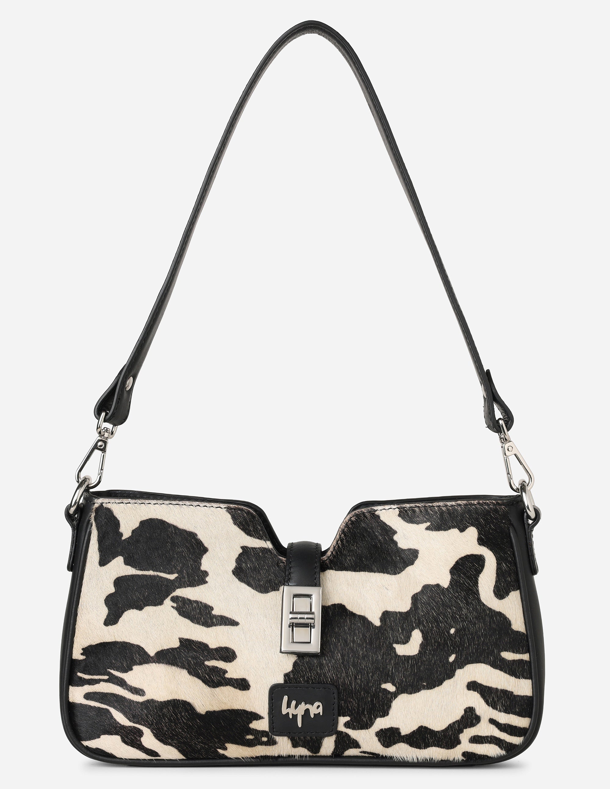 Hyna Solace Handbag (Hand-Dyed B&W)