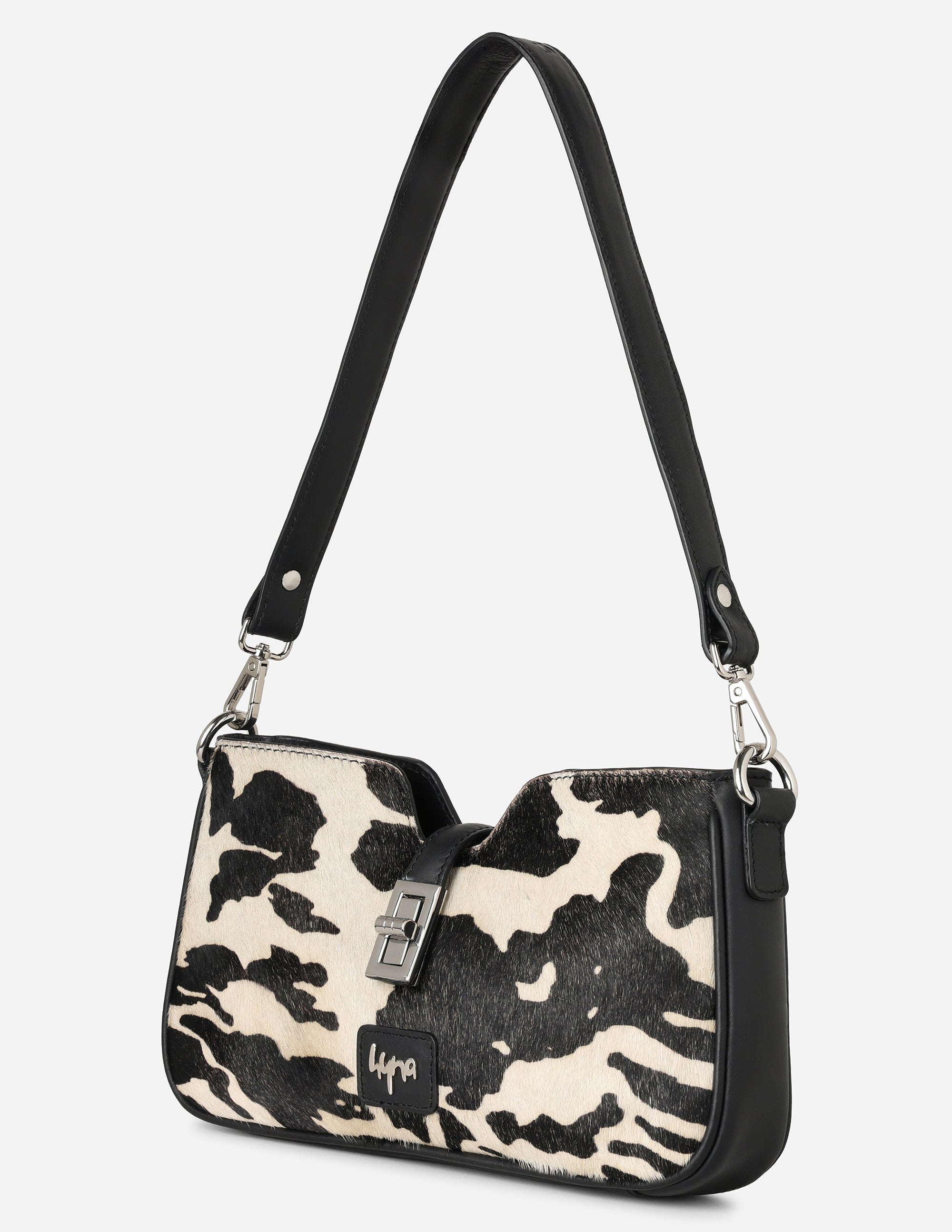 Hyna Solace Handbag (Hand-Dyed B&W)