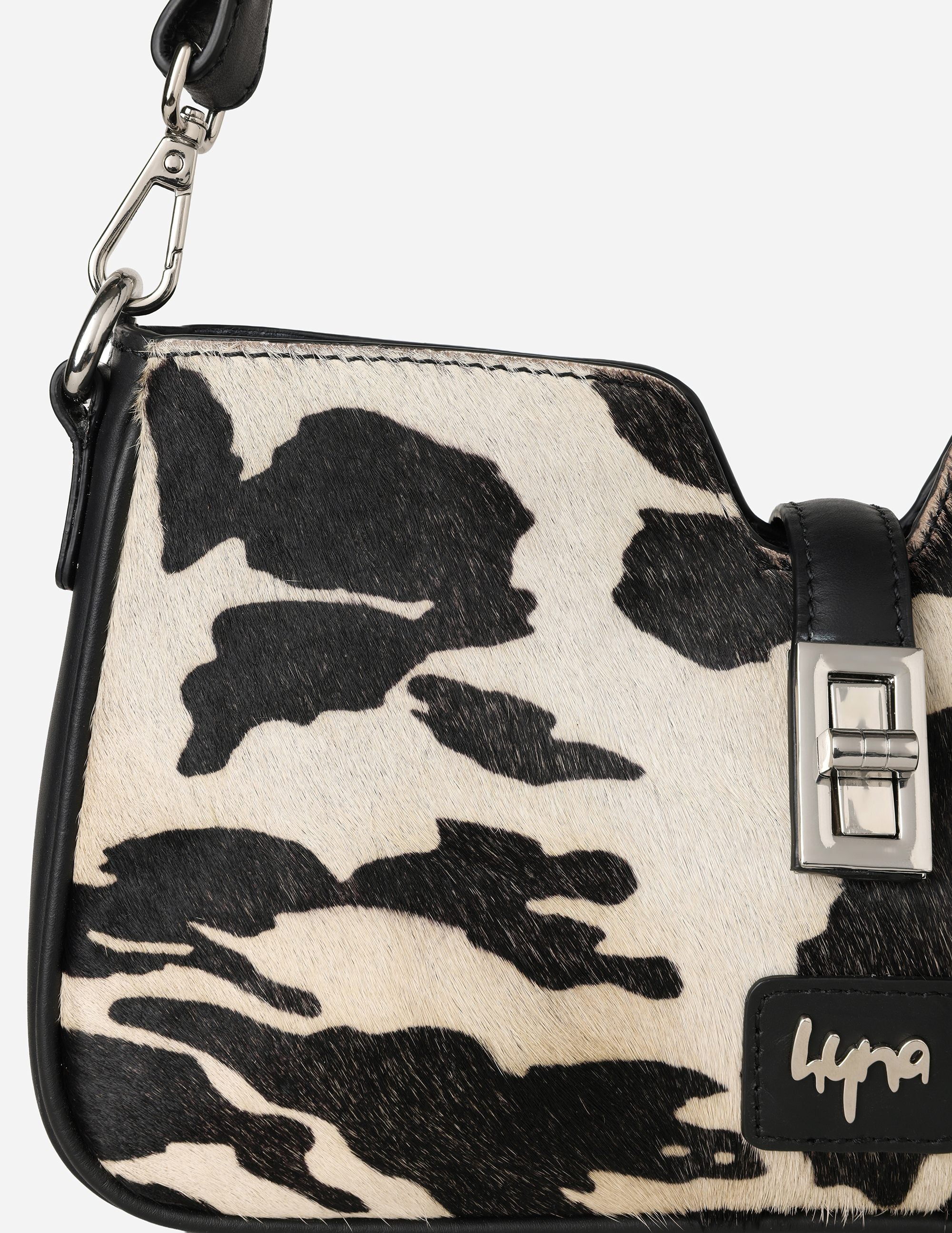 Hyna Solace Handbag (Hand-Dyed B&W)