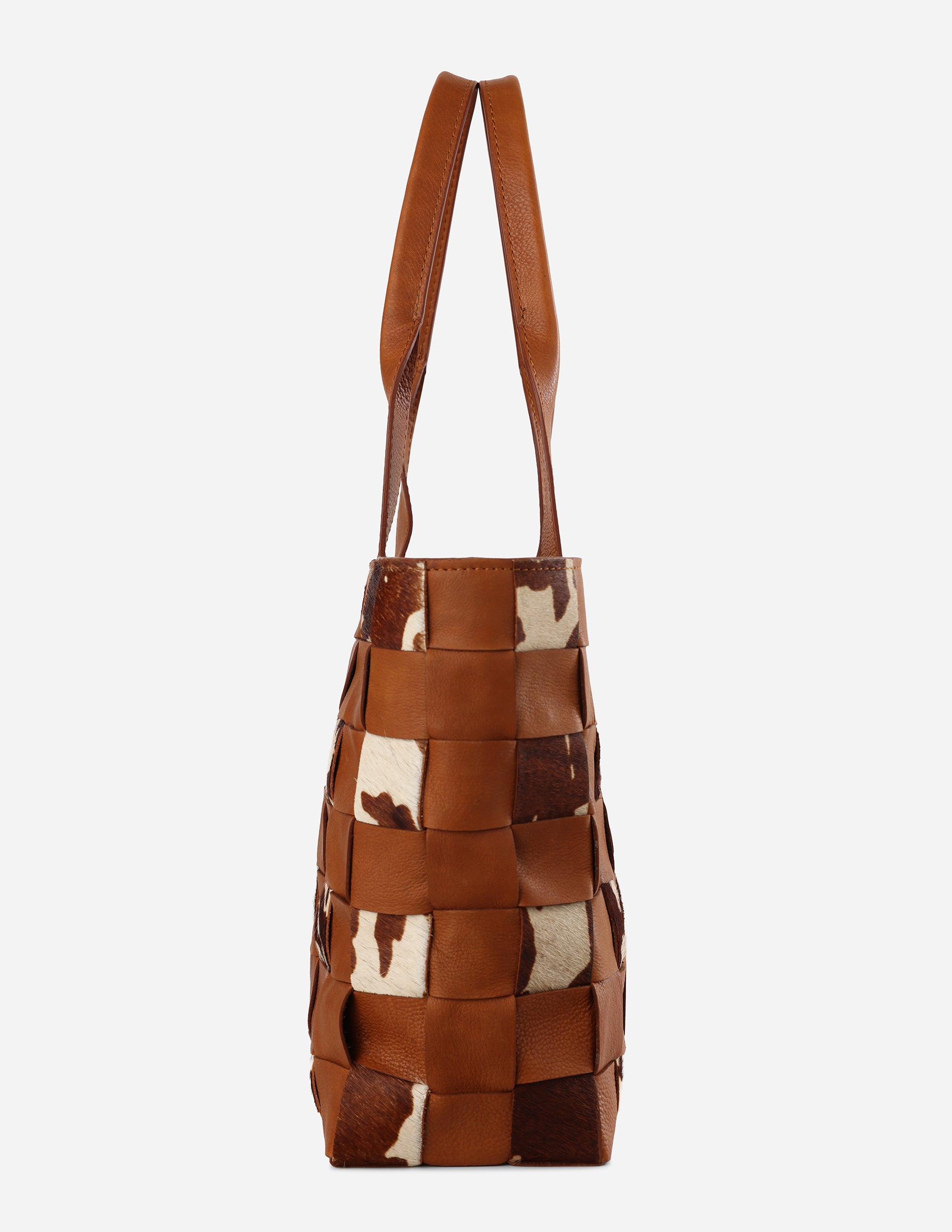 Hyna Tartan Tote Bag (Tan)