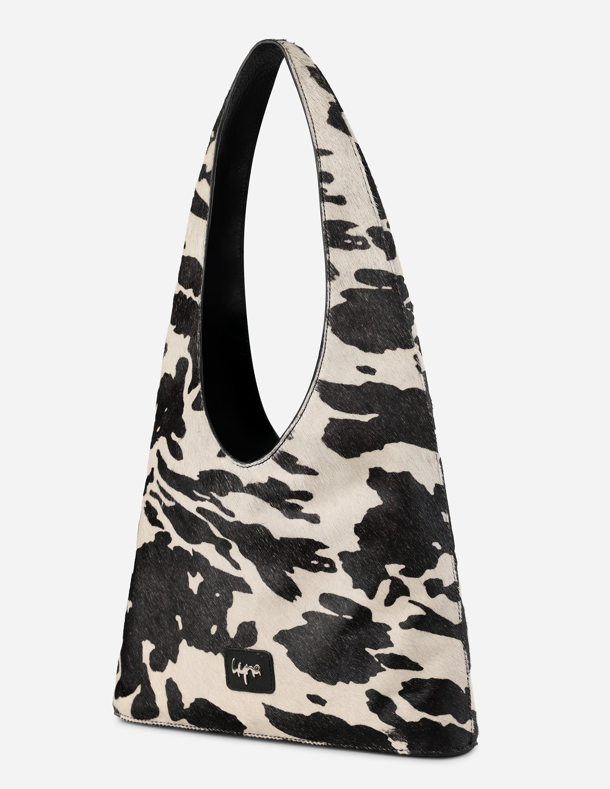 Hyna Isolo Hobo Bag (B&W)