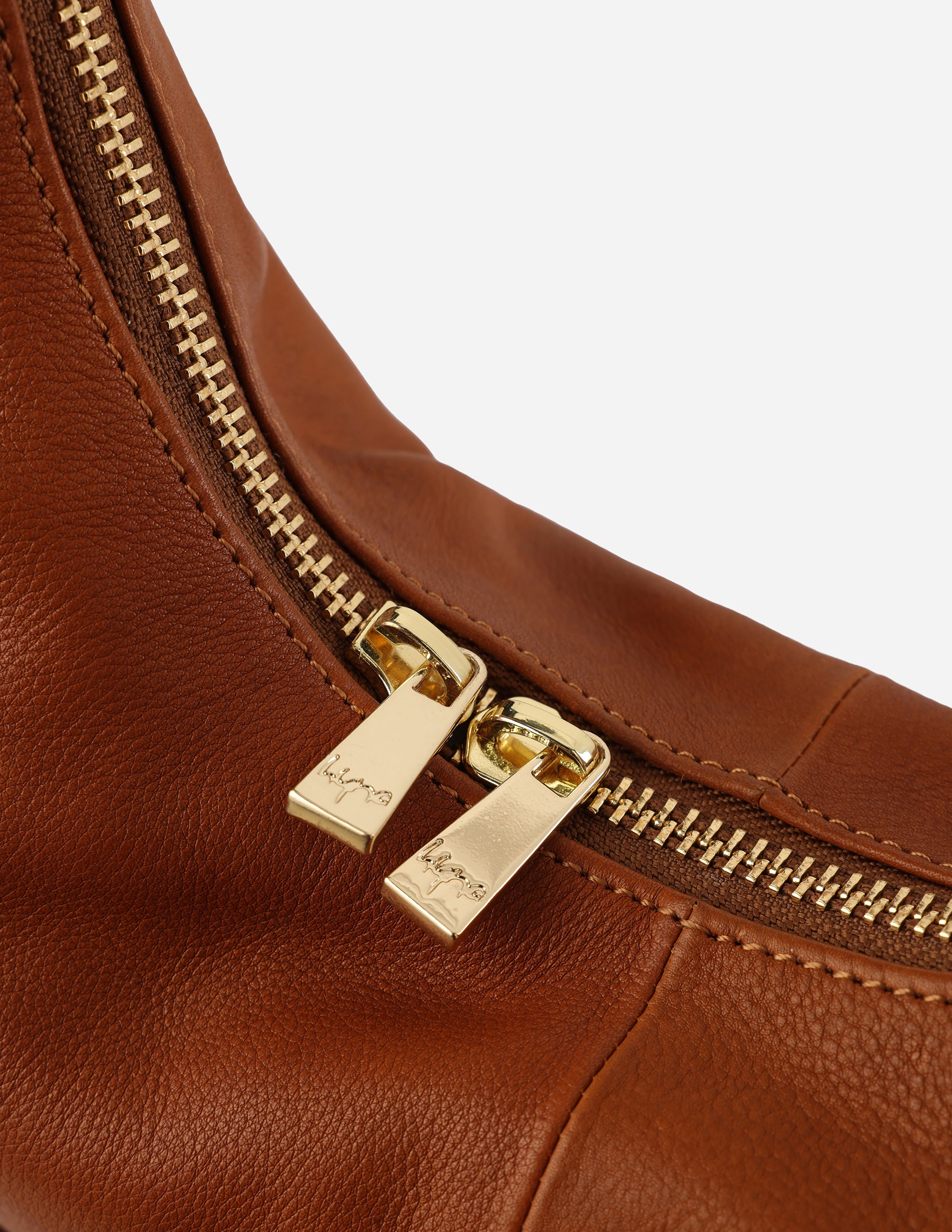 Hyna Arco Crossbody Bag (Tan)