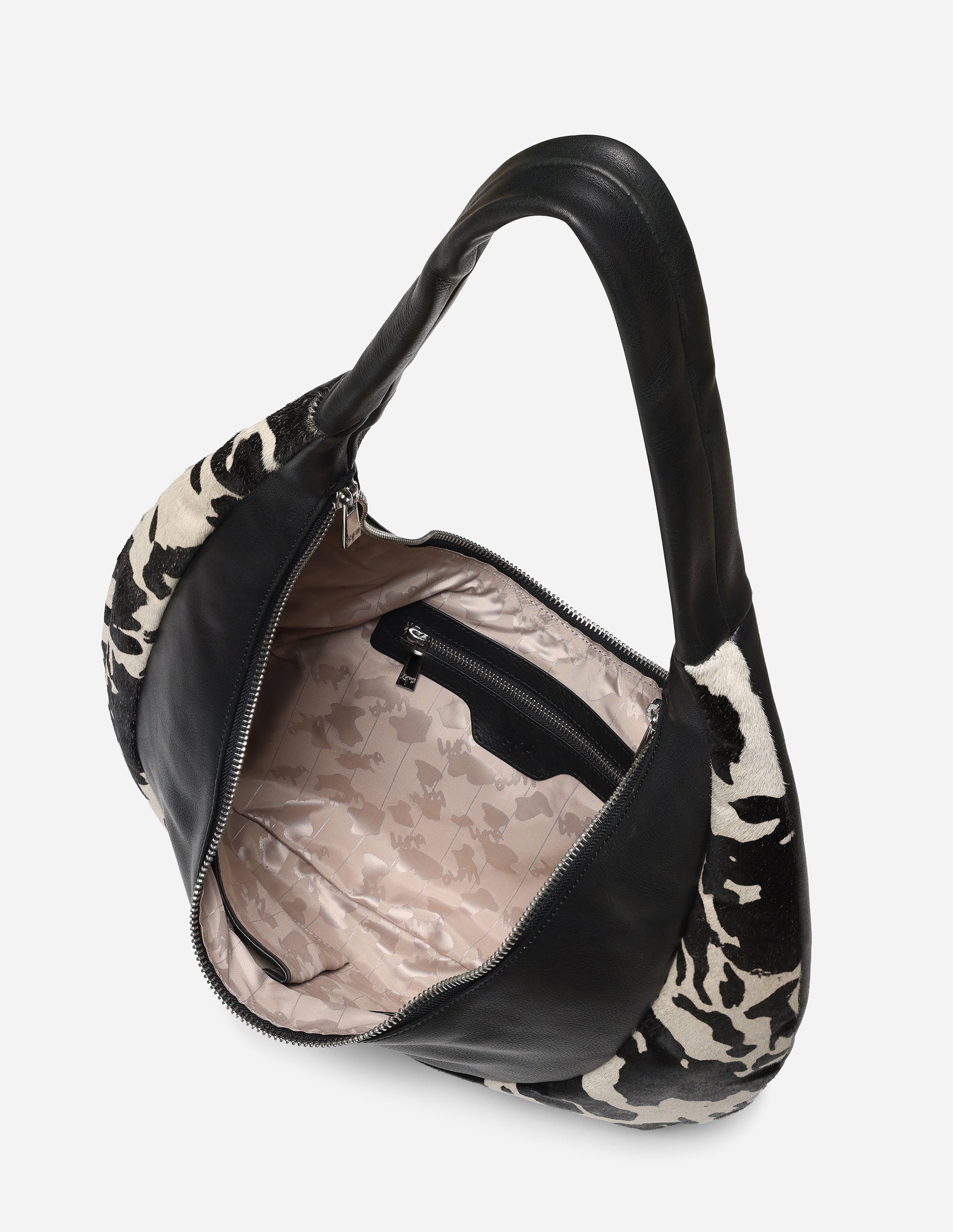 Hyna Arco Crossbody Bag (Black)