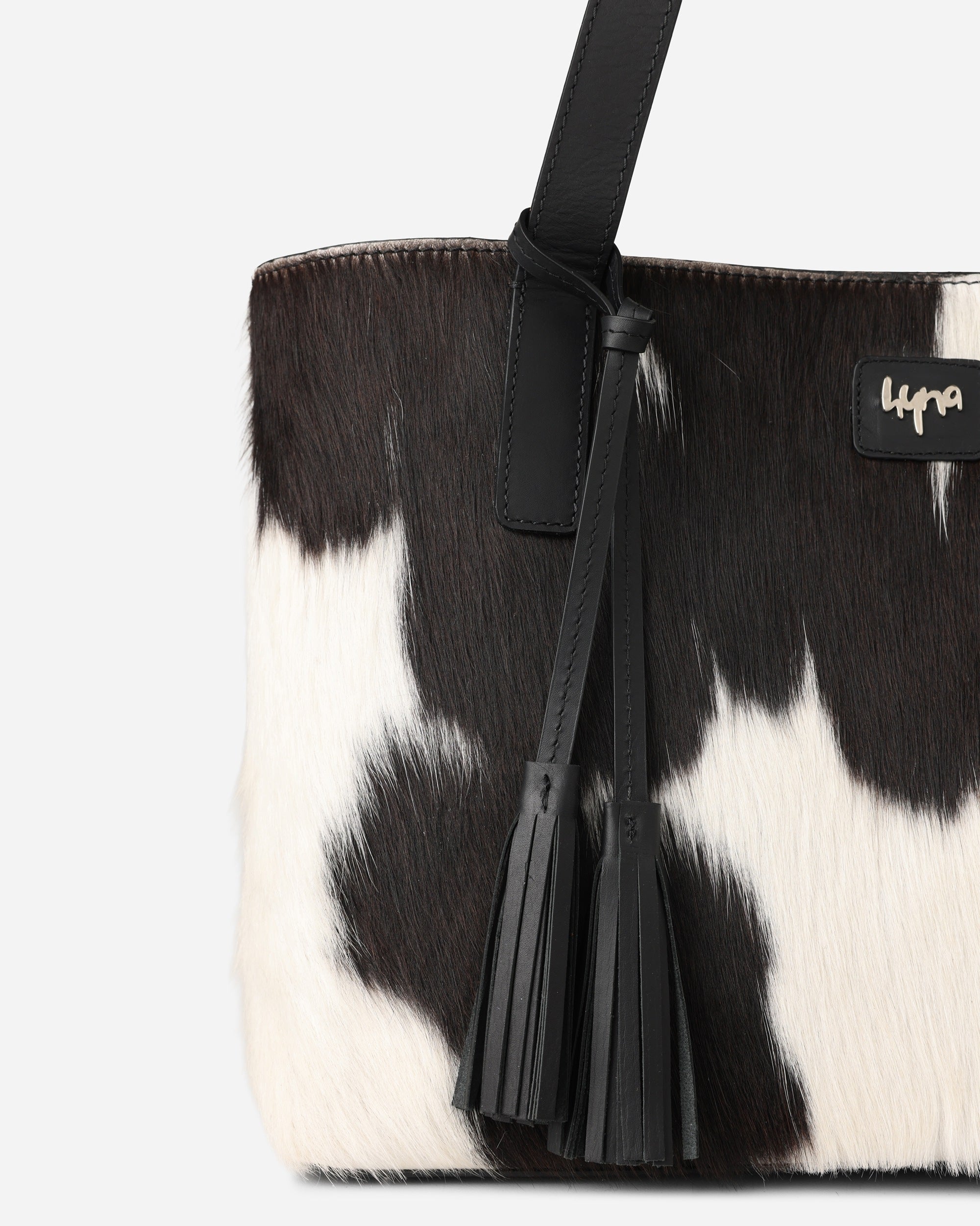 Hyna Classic Tote Bag (Black Natural)