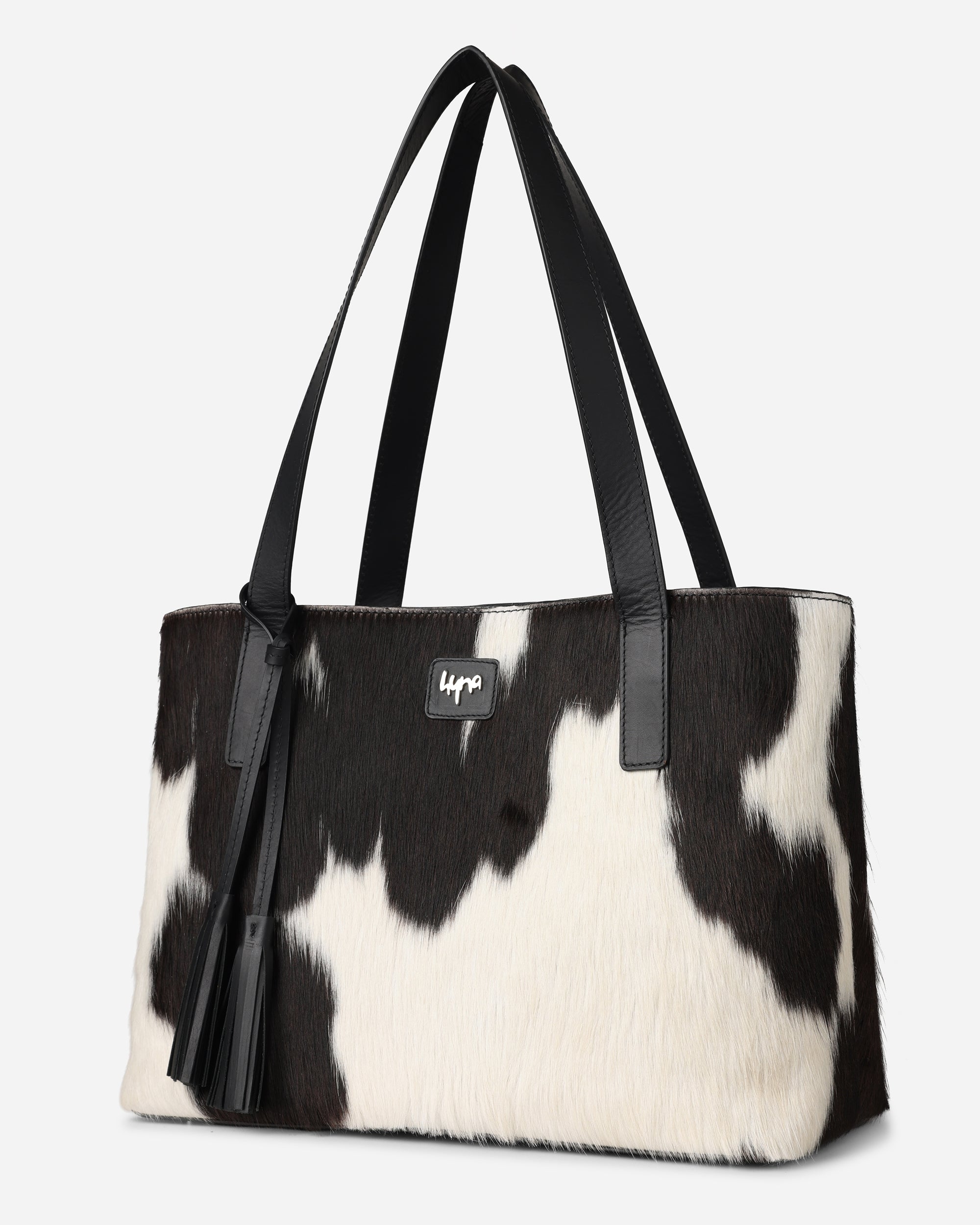 Hyna Classic Tote Bag (Black Natural)