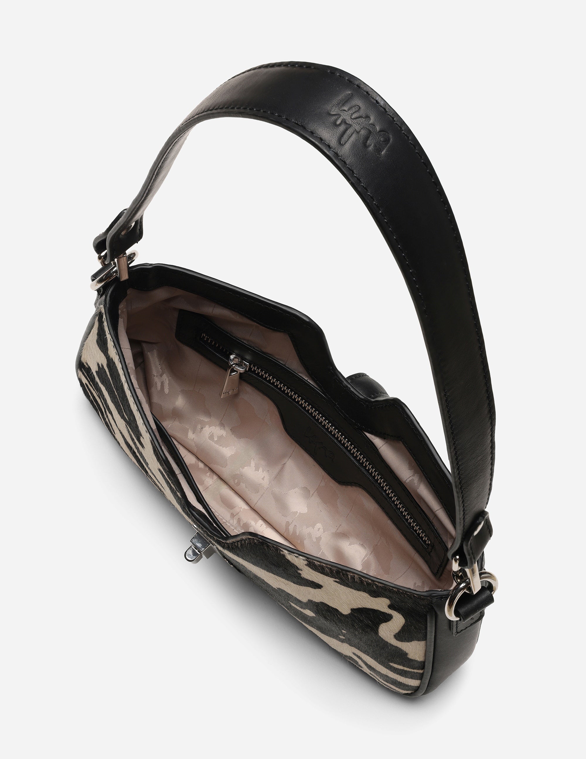 Hyna Solace Handbag (Hand-Dyed B&W)