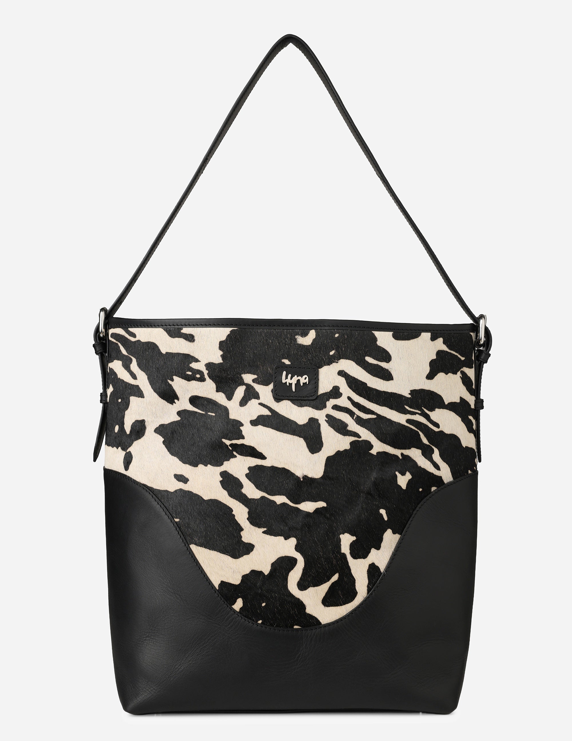 Hyna Sombra Bucket Bag (B&W)