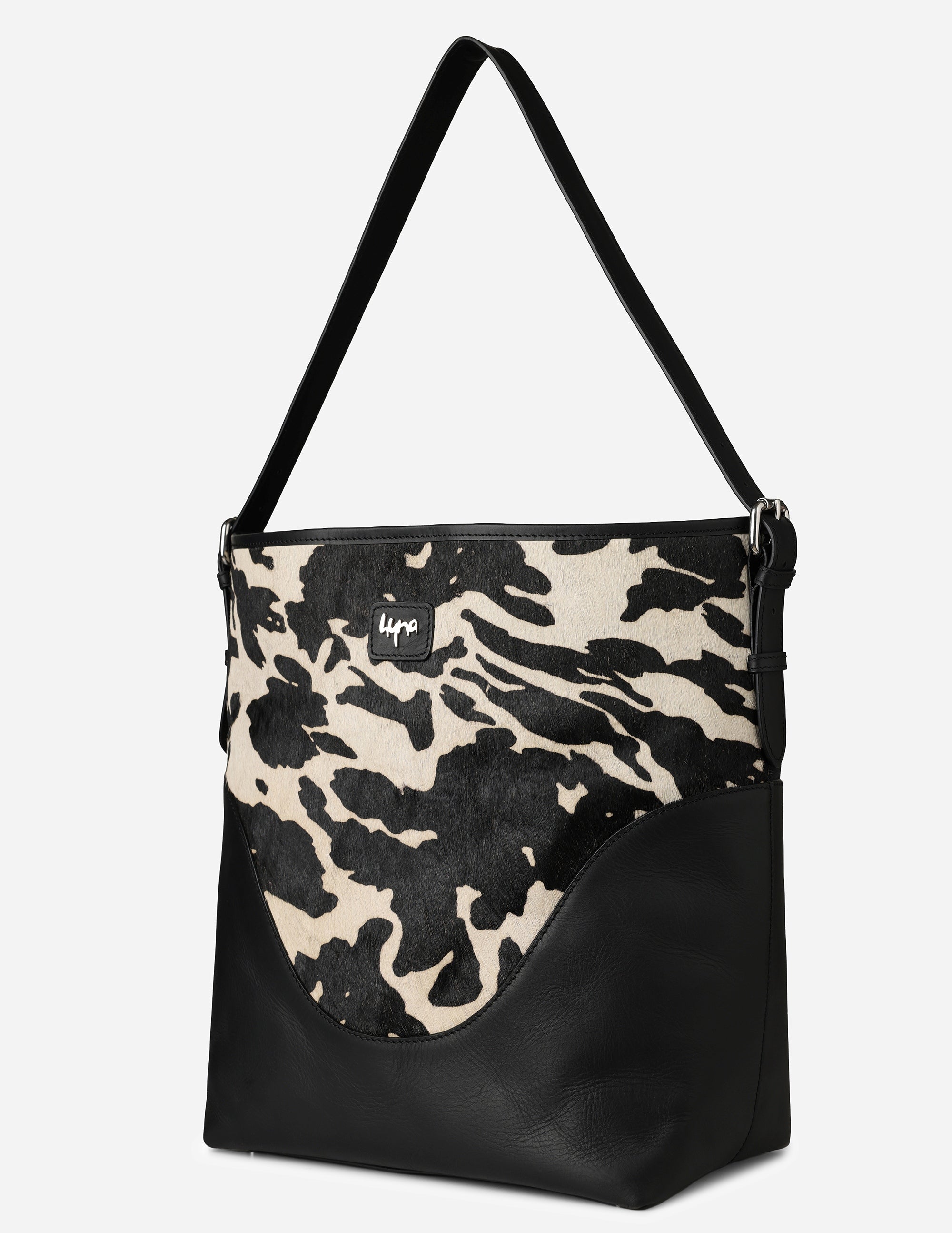Hyna Sombra Bucket Bag (B&W)