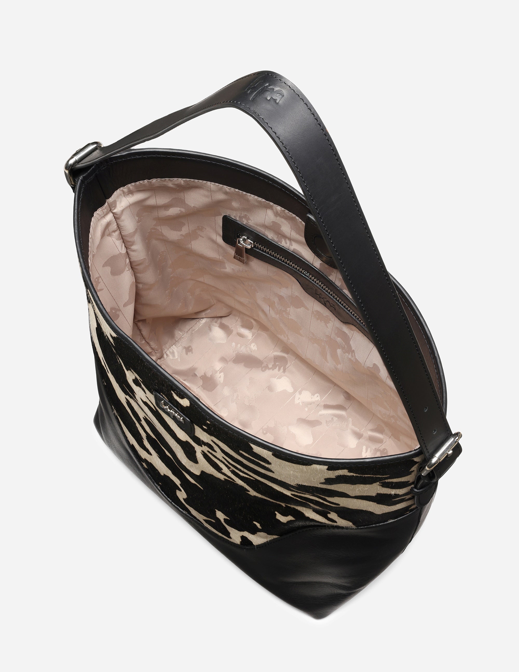 Hyna Sombra Bucket Bag (B&W)