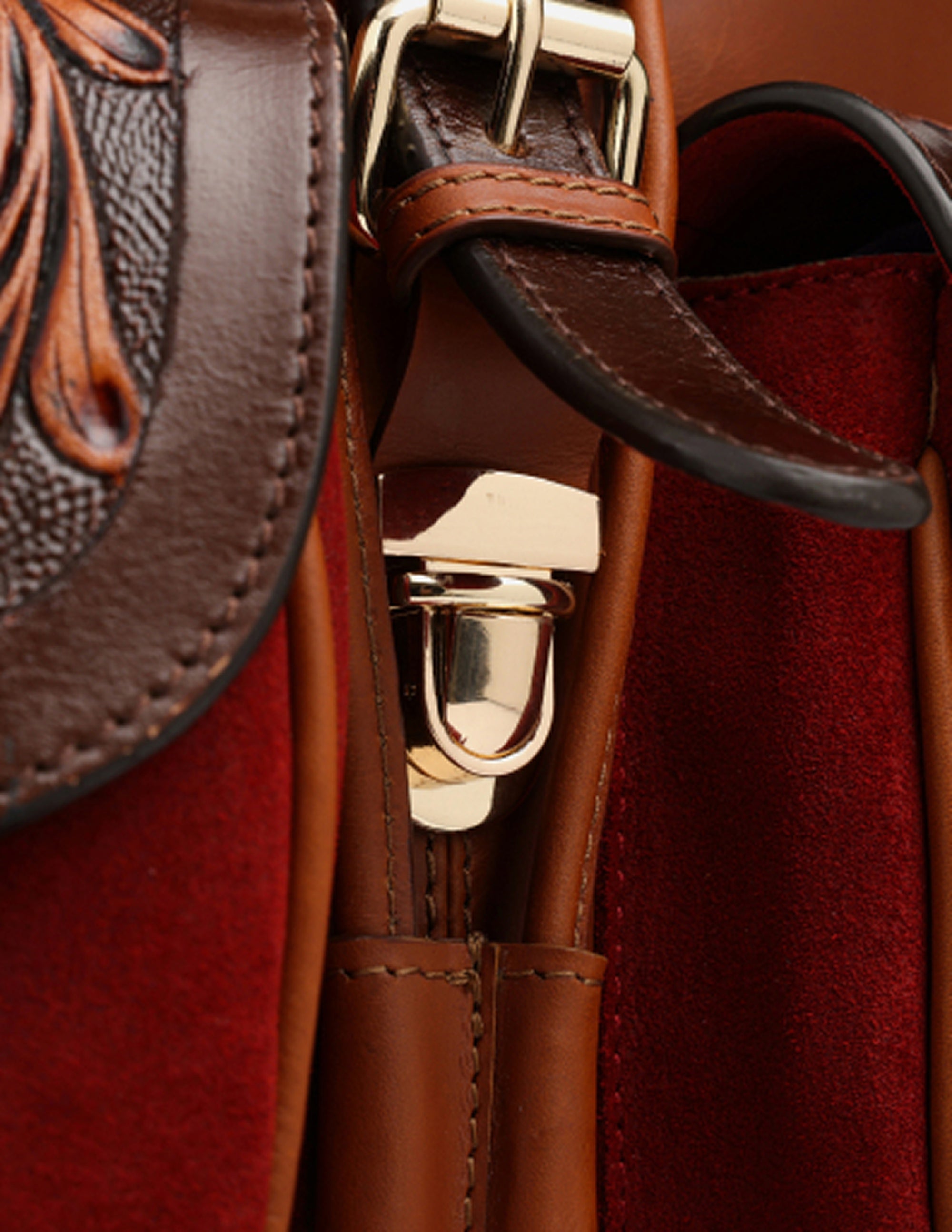 Imperial Opulence Leather Backpack (Tan)