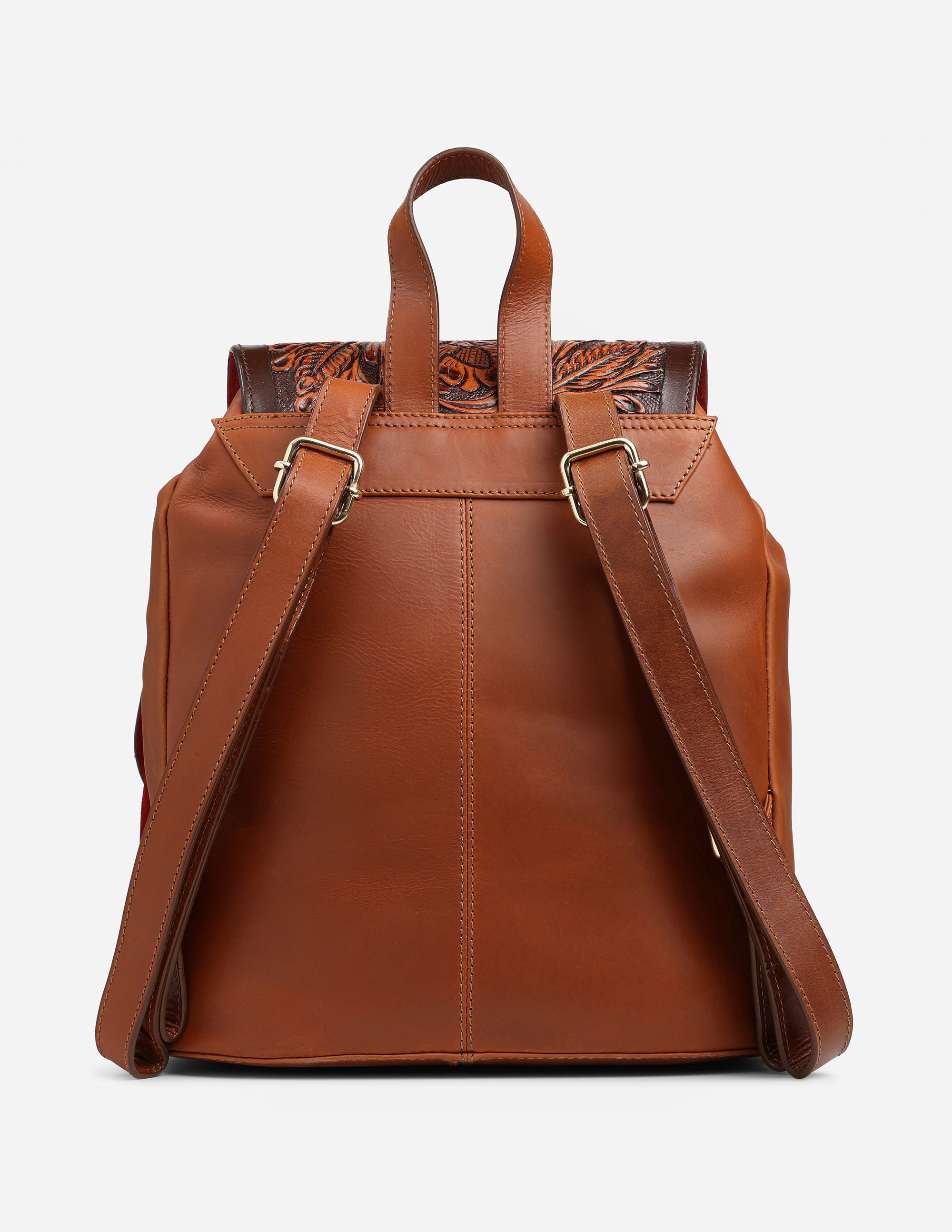Imperial Opulence Leather Backpack (Tan)