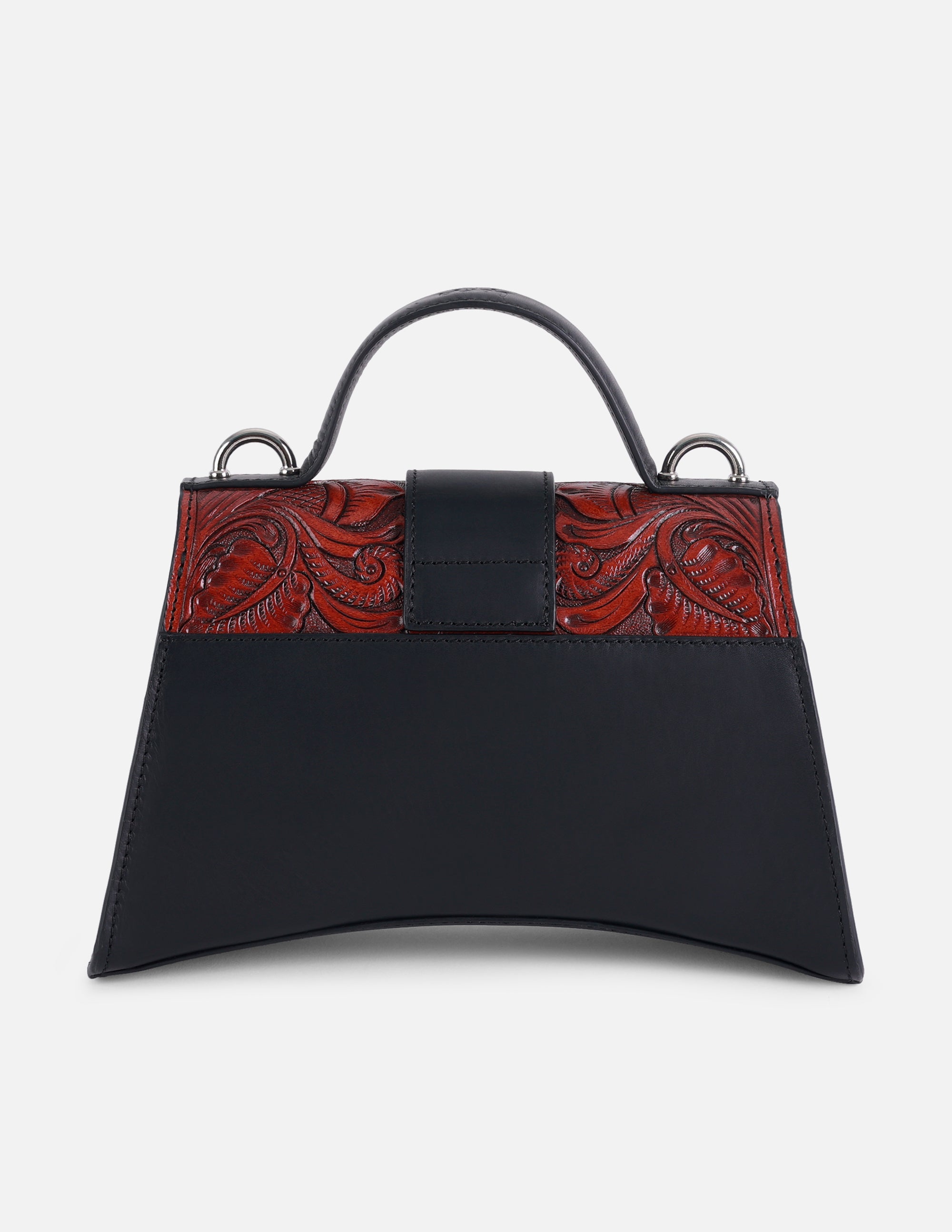 Hand-Tooled Full-Grain Leather Crossbody Bag for Women | Hyna