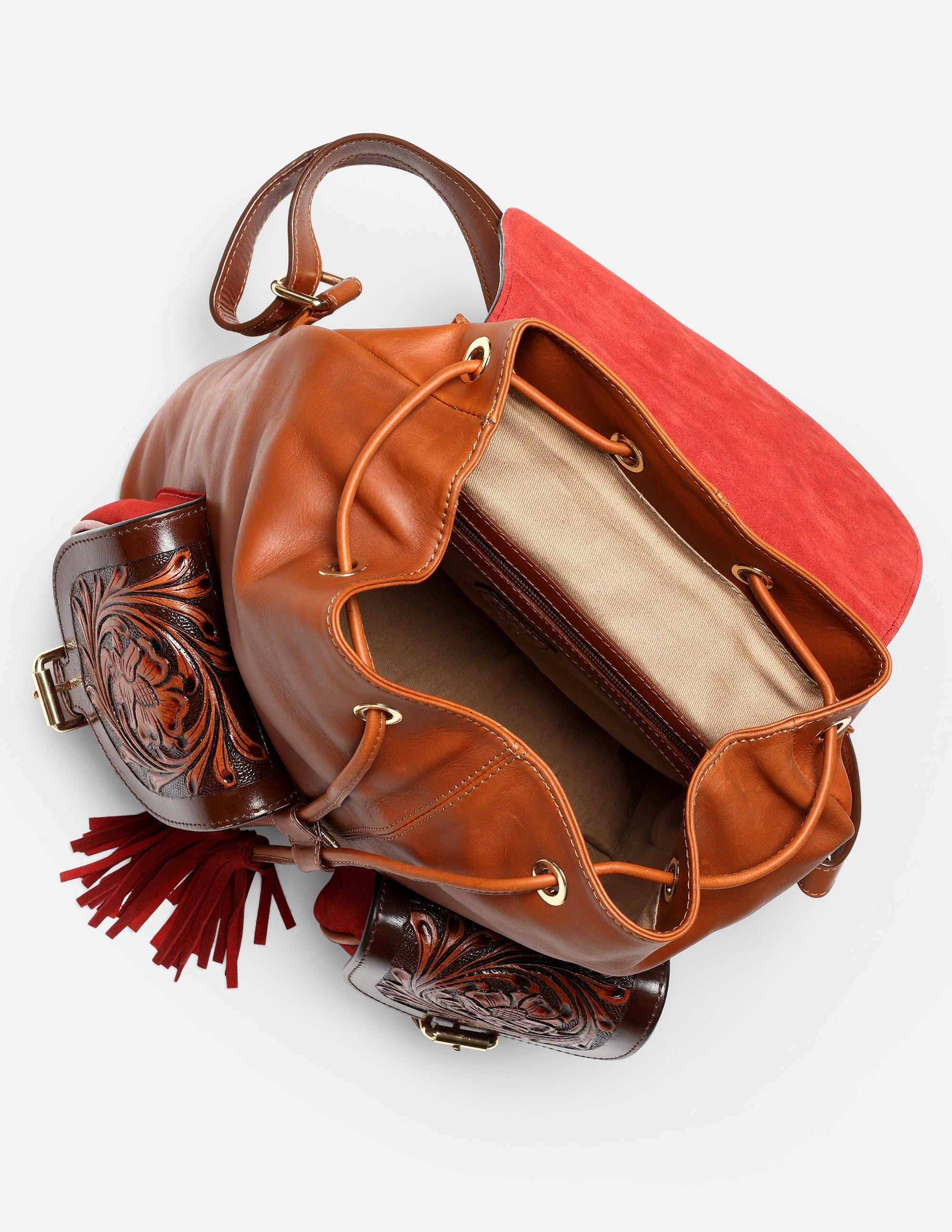 Hyna -  Leather backpack for women