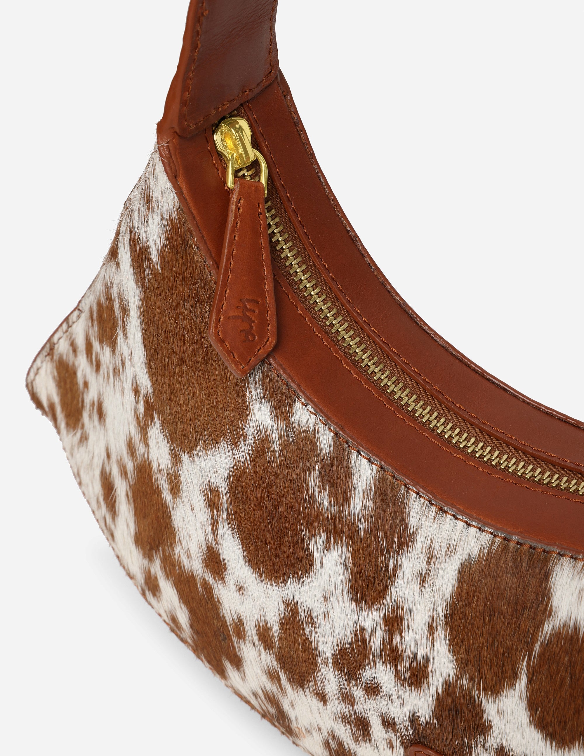 Hyna - Tan leather fashion bag