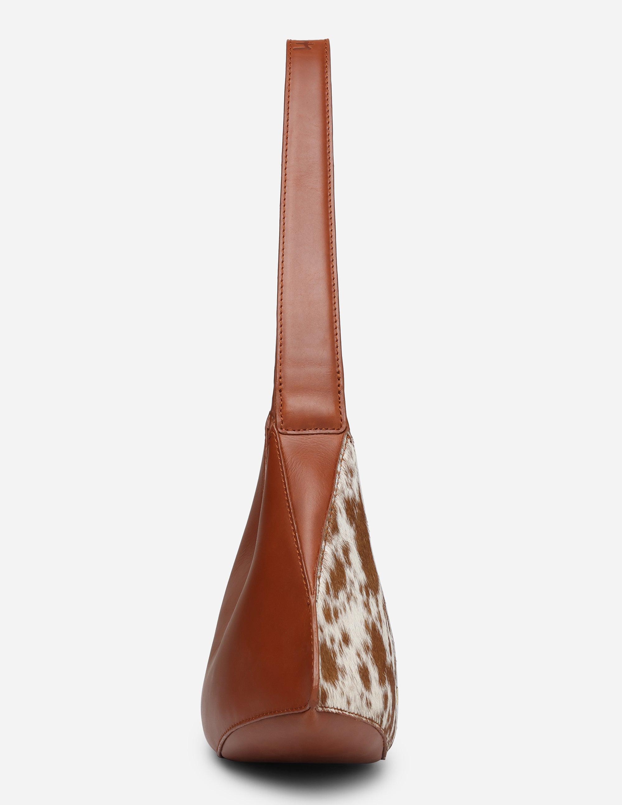 Hyna - Tan leather crossbody bag for women