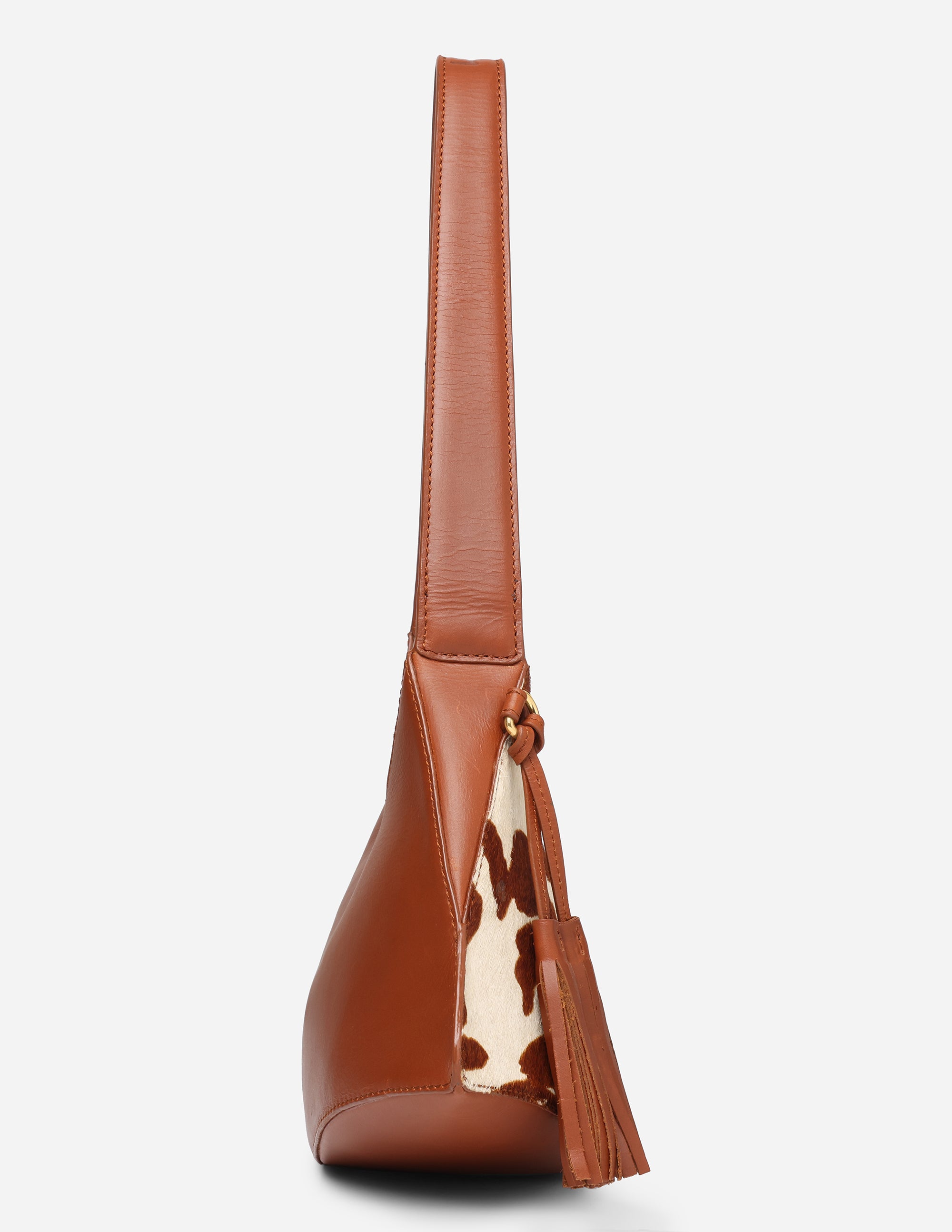 Hyna Iconic Renegade Shoulder Bag (Tan & White)