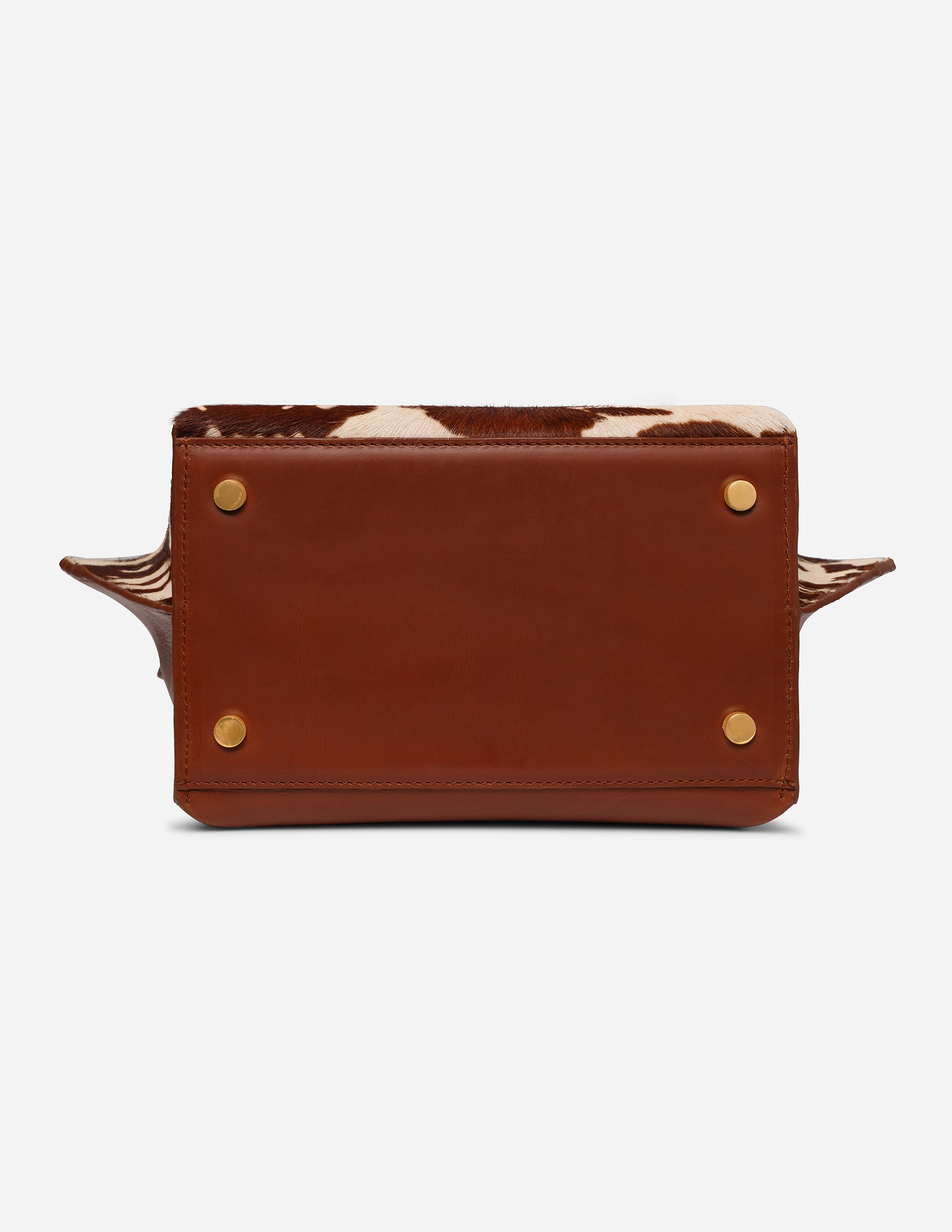 Hyna Iconic Opal Tassel Handbag (Tan & White)