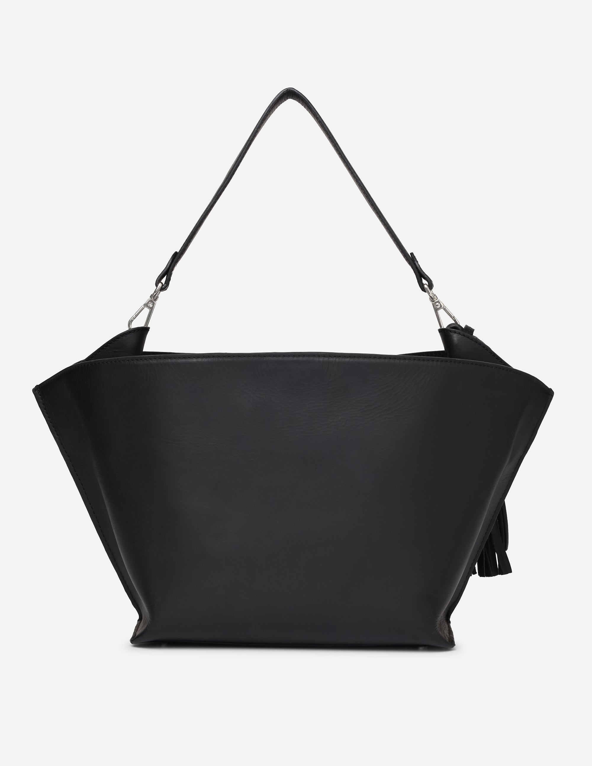 Hyna Iconic Opal Tassel Handbag (B&W)