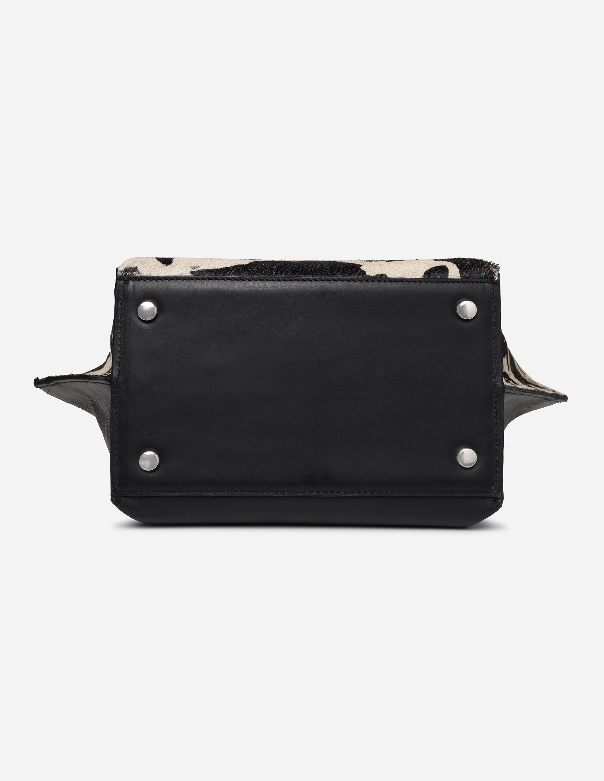 Hyna Iconic Opal Tassel Handbag (B&W)