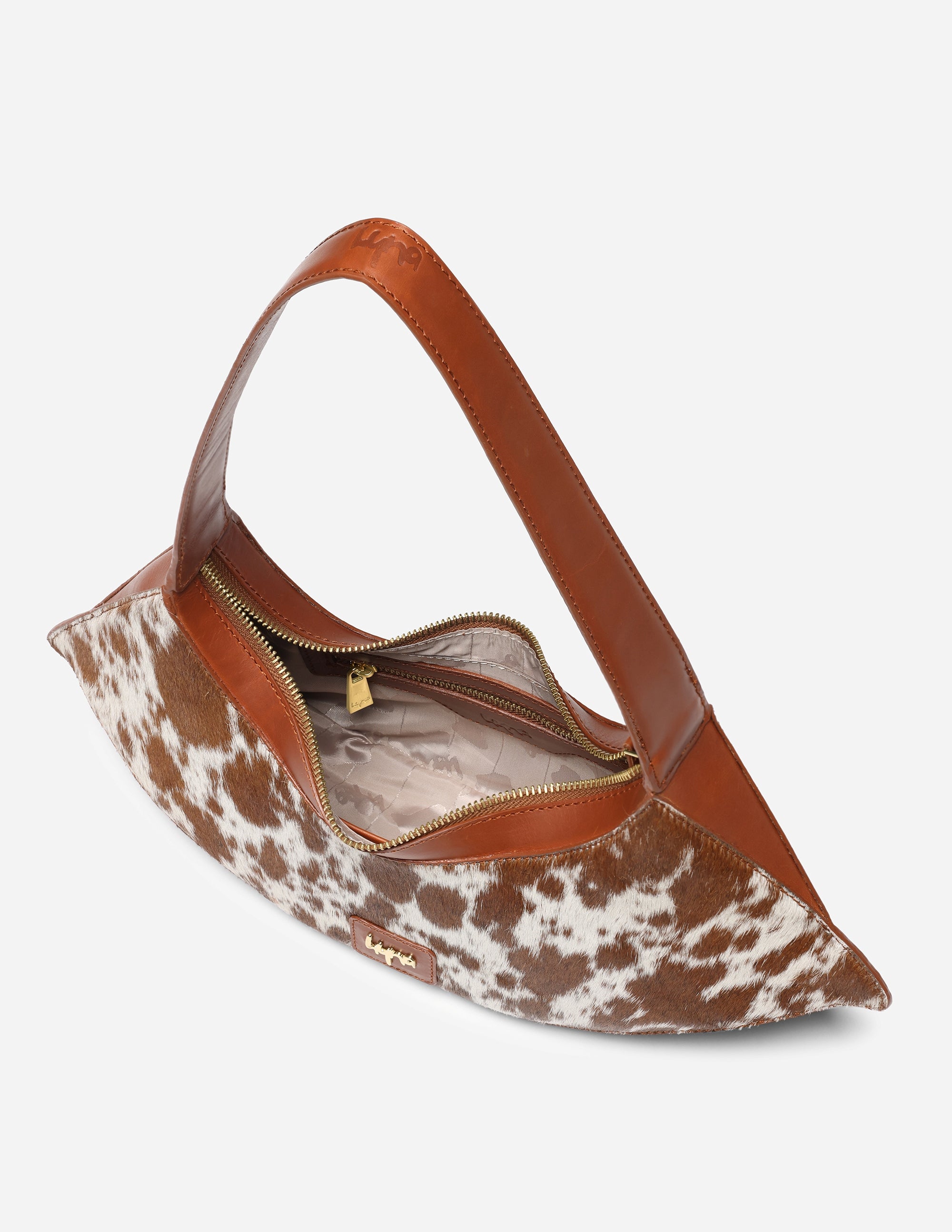 Hyna - tan leather shoulder bag