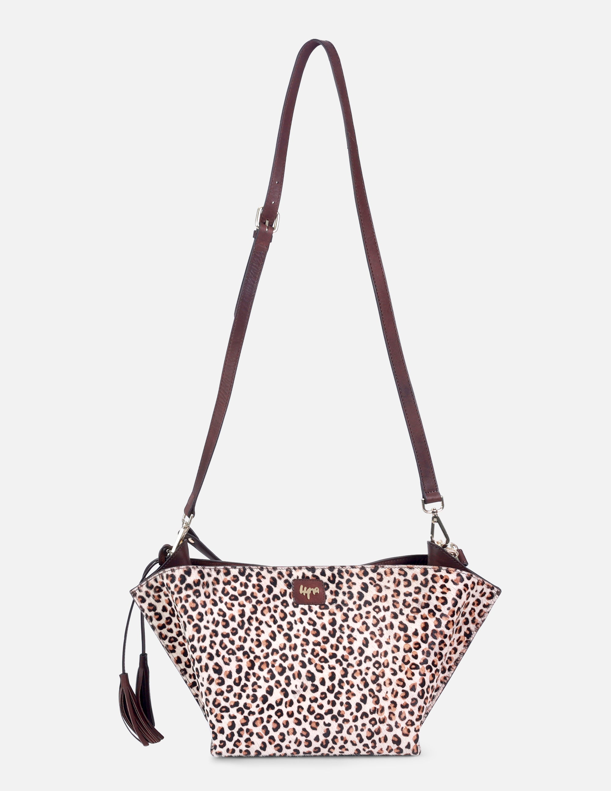 Hyna Iconic Opal Tassel Handbag Leopard Print