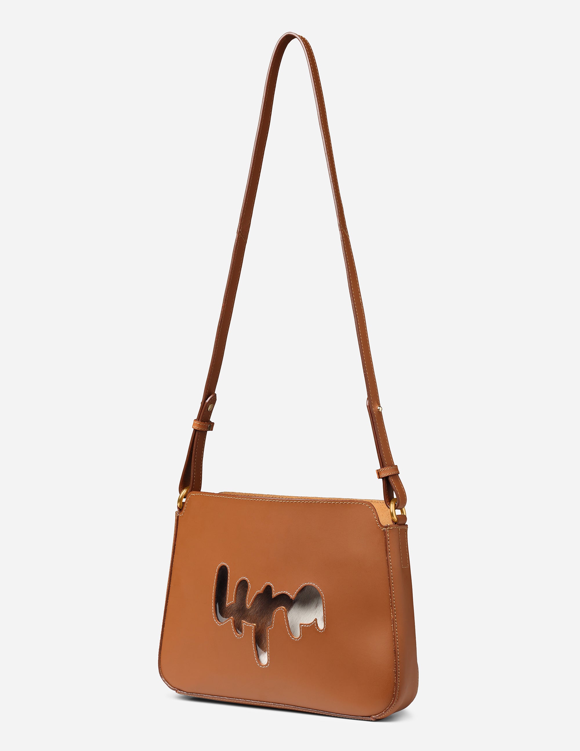 Hyna Fierce Ember Crossbody Bag (Tan)