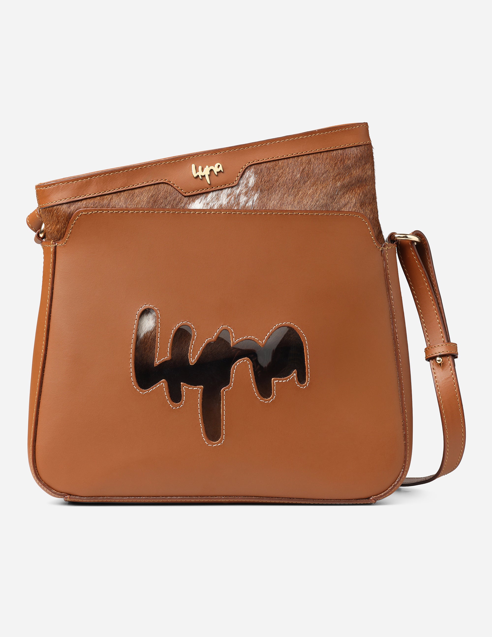 Hyna Fierce Ember Crossbody Bag (Tan)