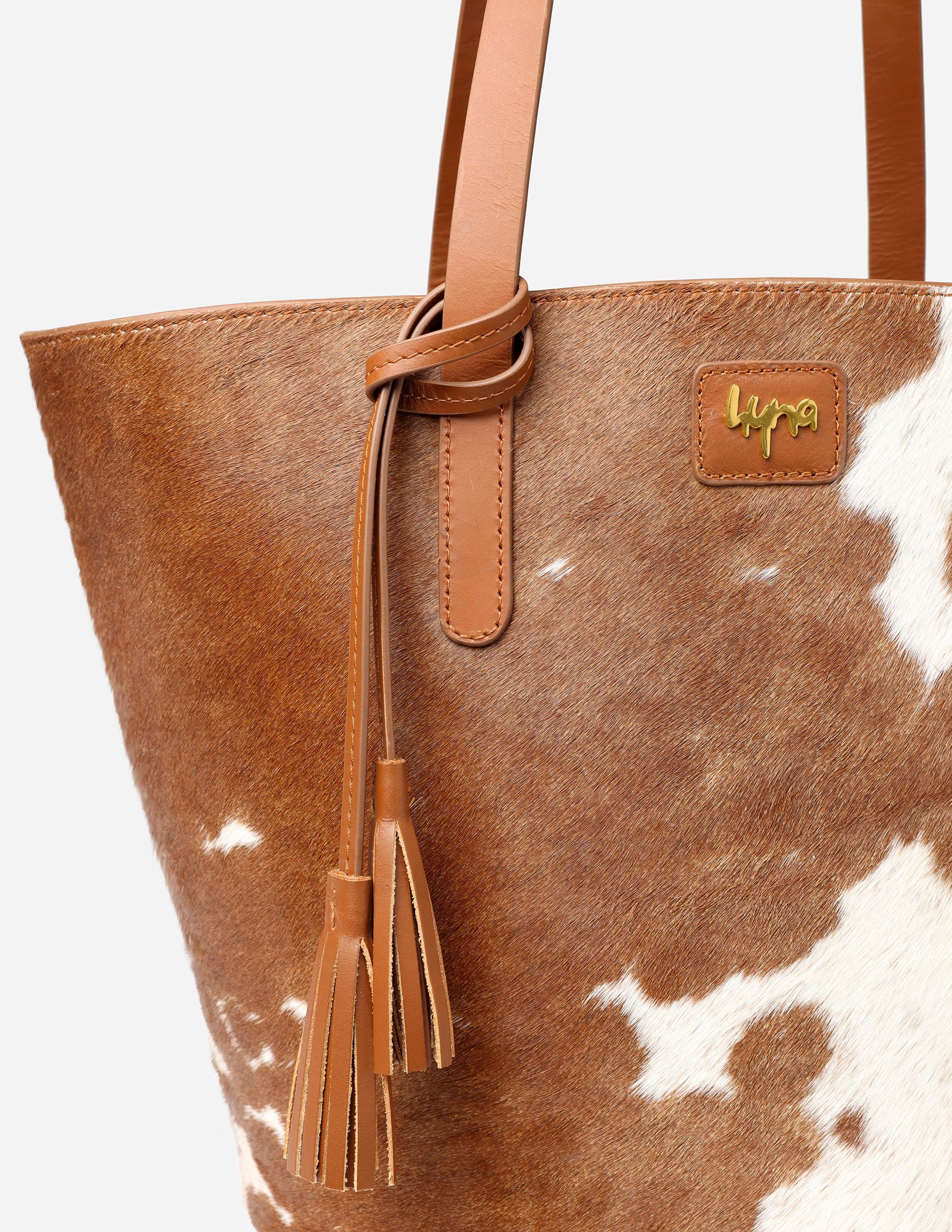 Hyna - cowhide tote bag Online