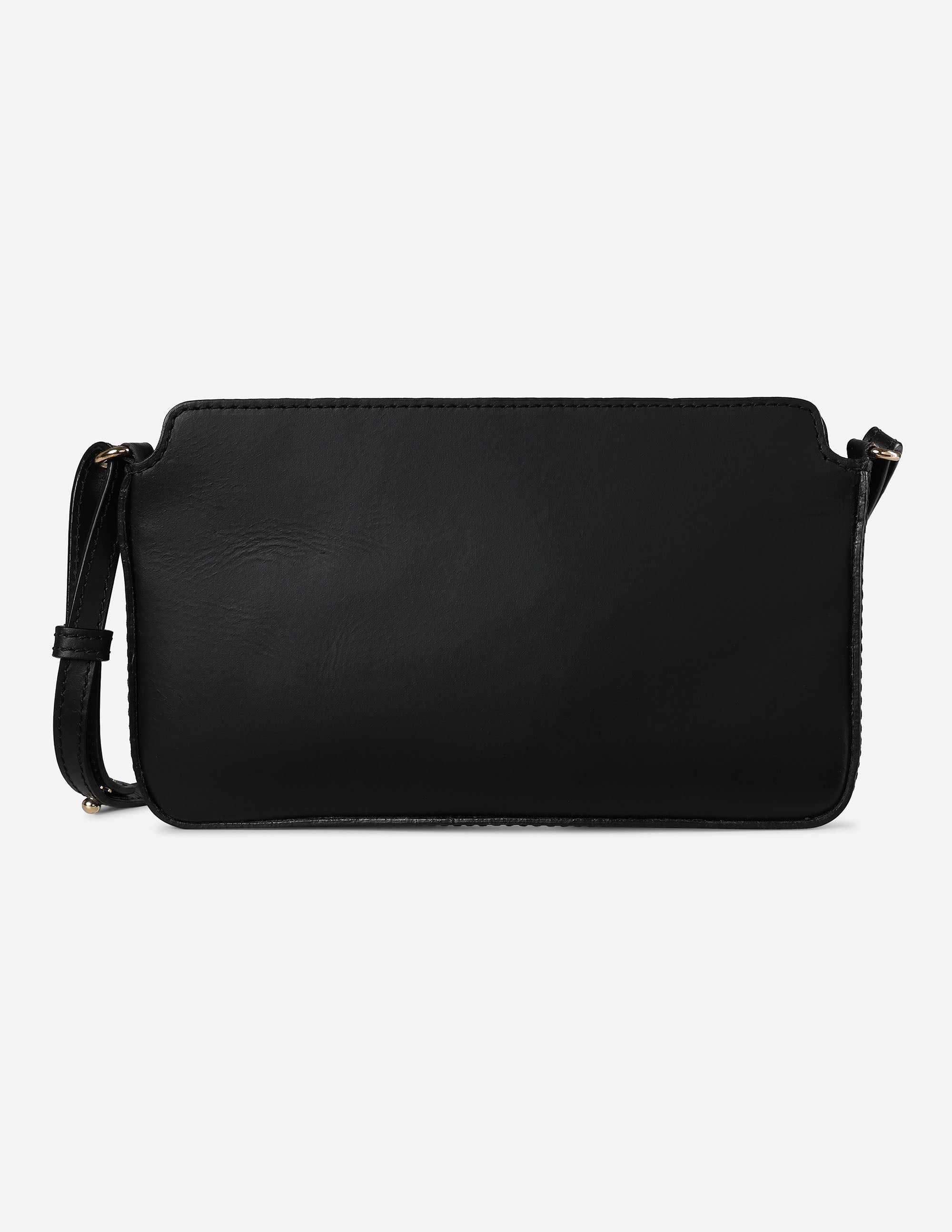 Hyna Bridle Micro Crossbody Bag (Black)