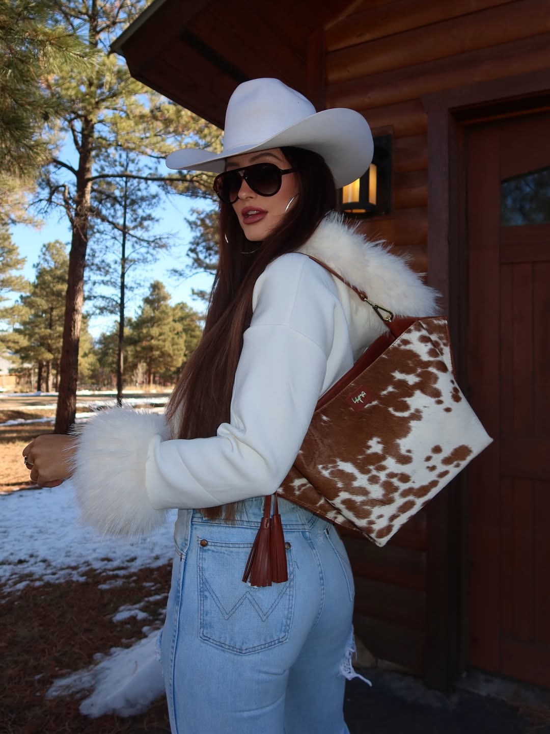 Hyna Reckless Opal Tassel Handbag (Tan)