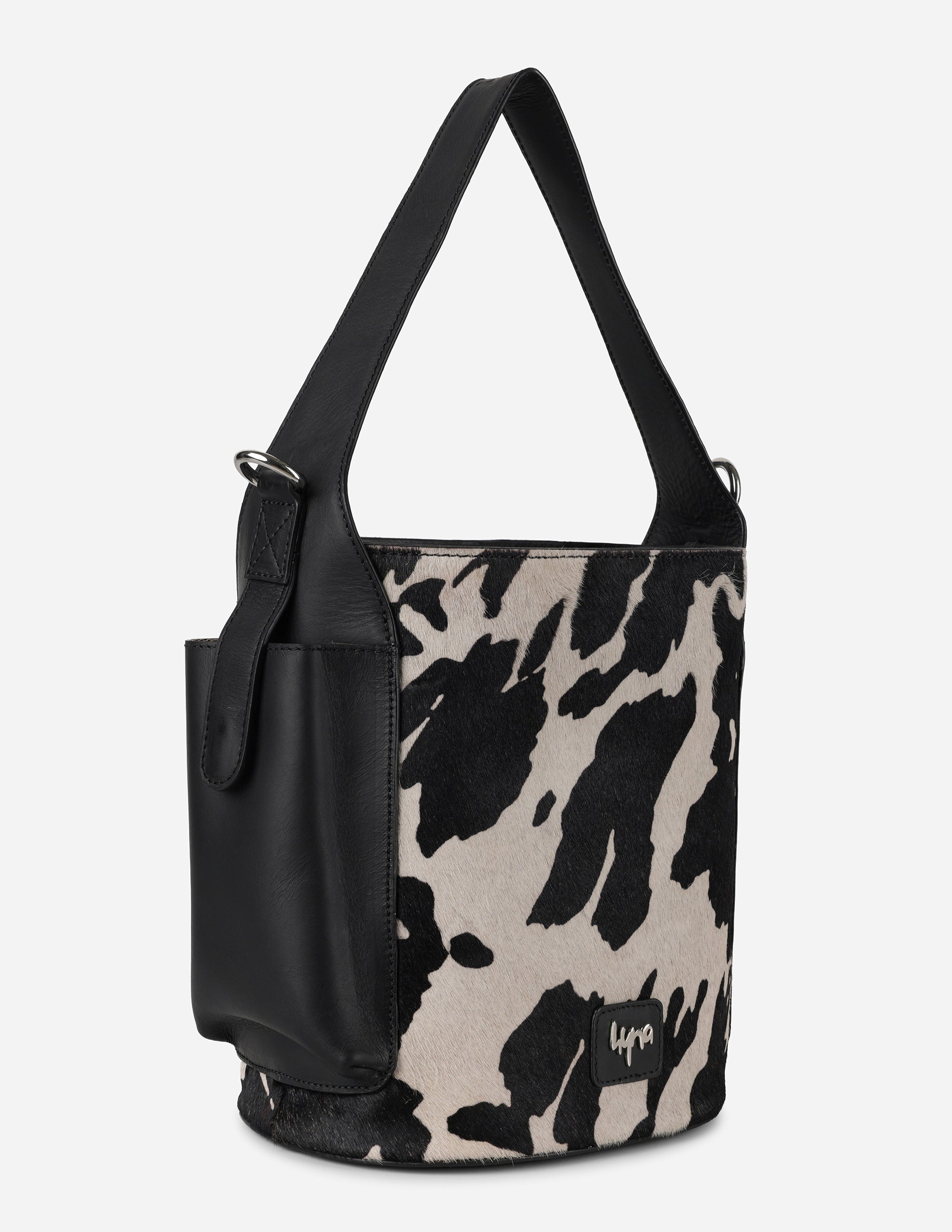 Hyna Nomad Bucket Bag (B&W)